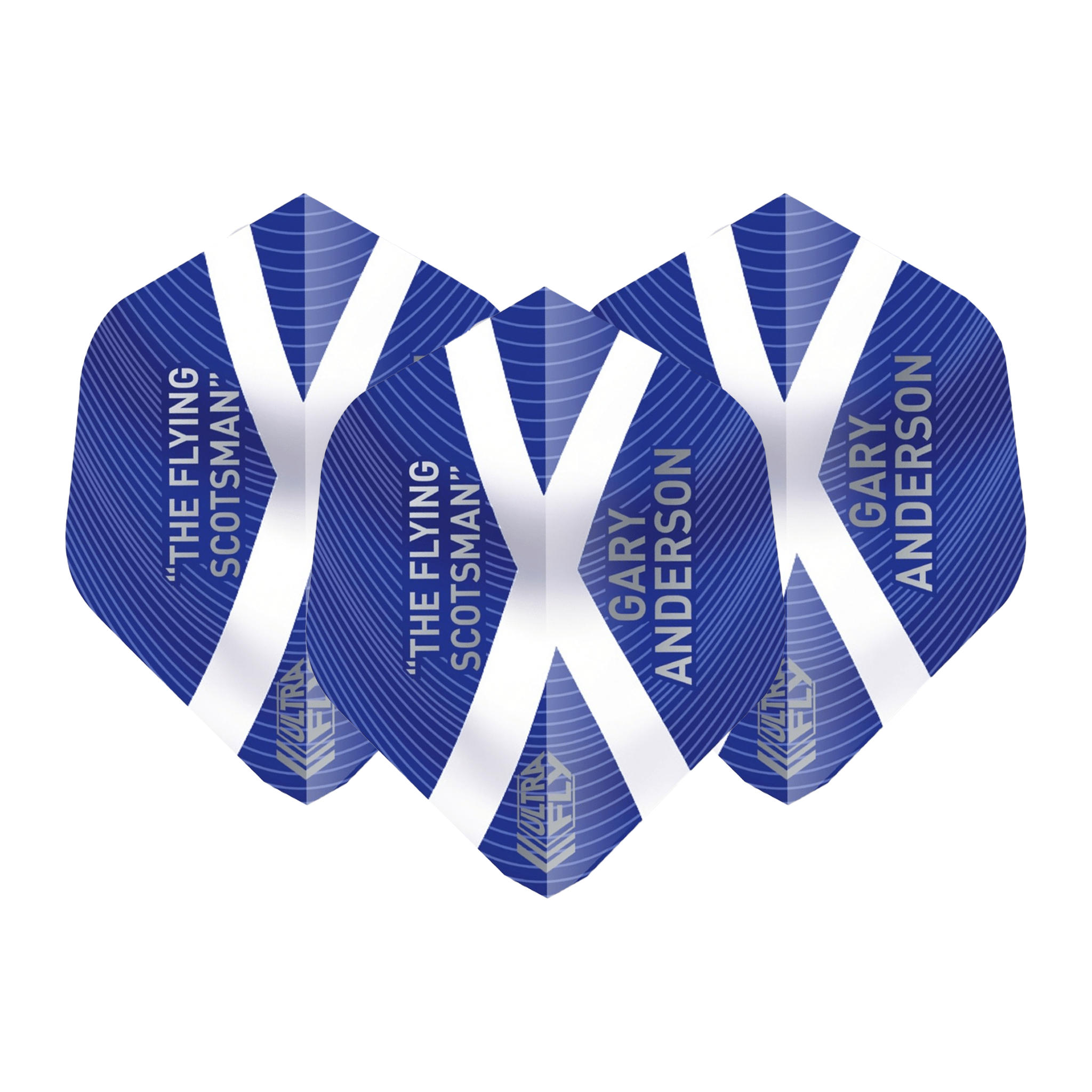 Unicorn Gary Anderson Flying Scotsman - Ultrafly Dart Flights AR2 / Blue Flights