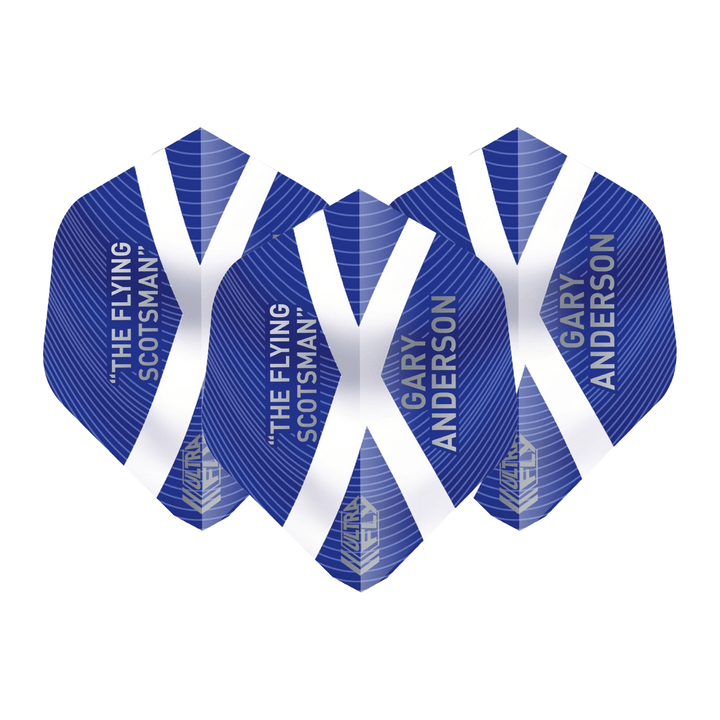 Unicorn Gary Anderson Flying Scotsman - Ultrafly Dart Flights AR2 / Blue Flights