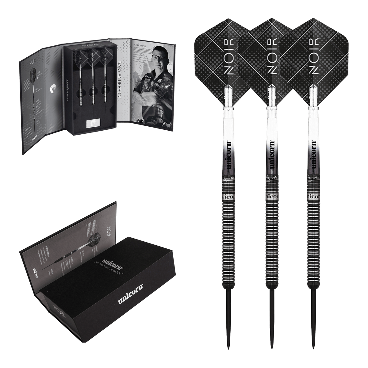 Buy Unicorn Gary Anderson Noir Darts from Darts Online
