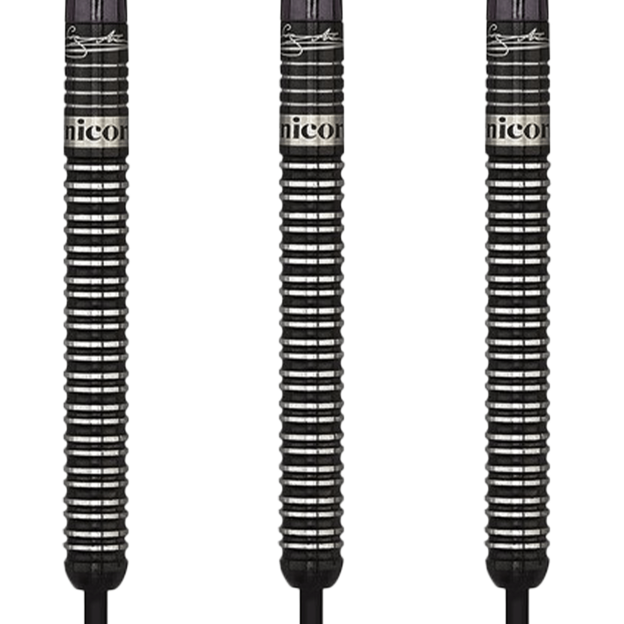Unicorn Gary Anderson Noir Steel Tip Darts - 90% Tungsten - 21 Grams Darts