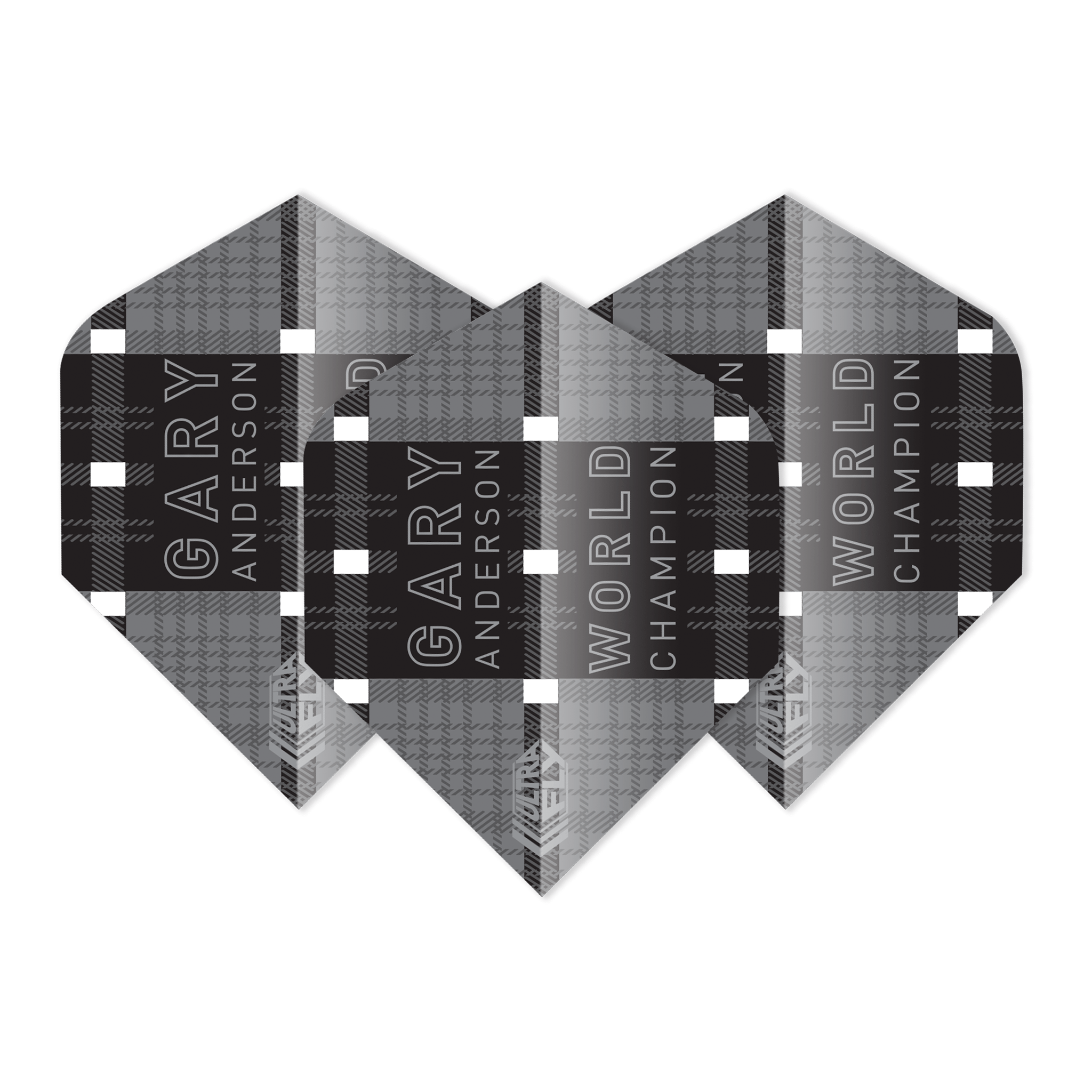 Unicorn Gary Anderson World Champion - Ultrafly Dart Flights Big Wing / Black Flights