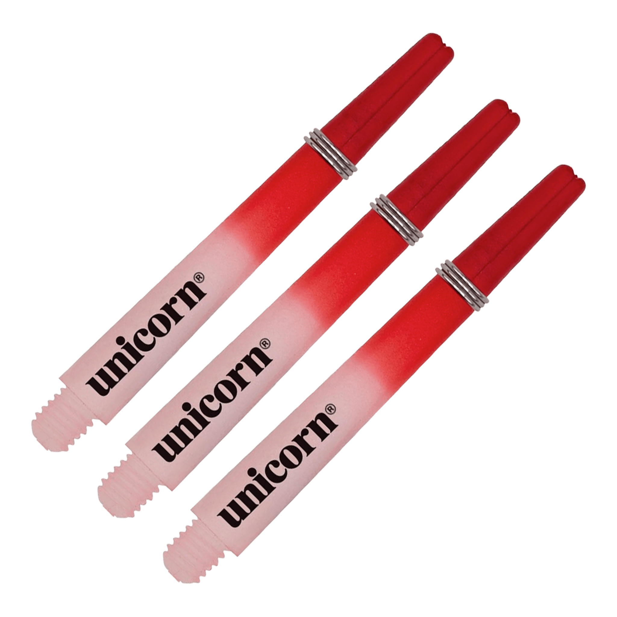 Unicorn Gripper 3 Two Tone Nylon Dart Shafts Red / Medium (44.2mm) Shafts