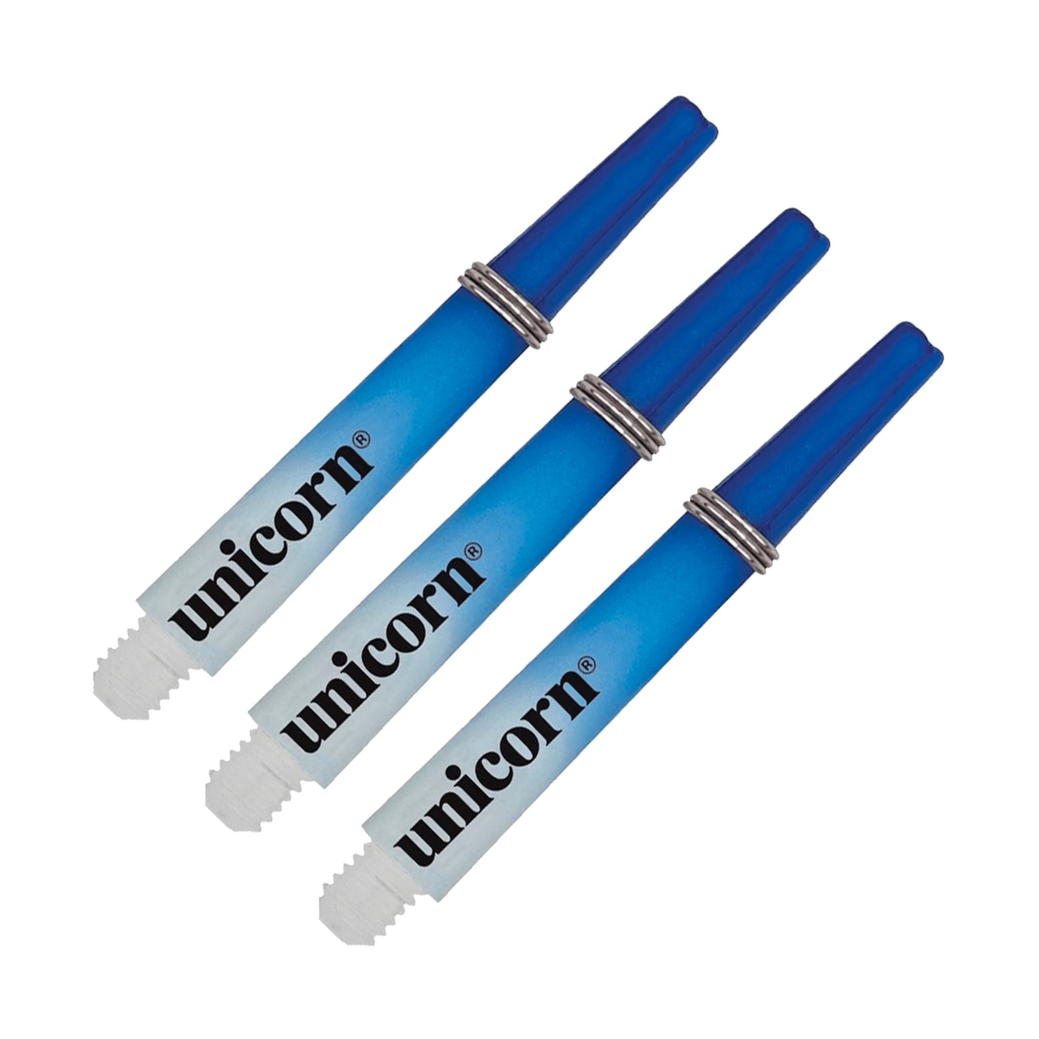 Unicorn Gripper 3 Two Tone Short (34.4 mm) Nylon Dart Shafts Blue Shafts
