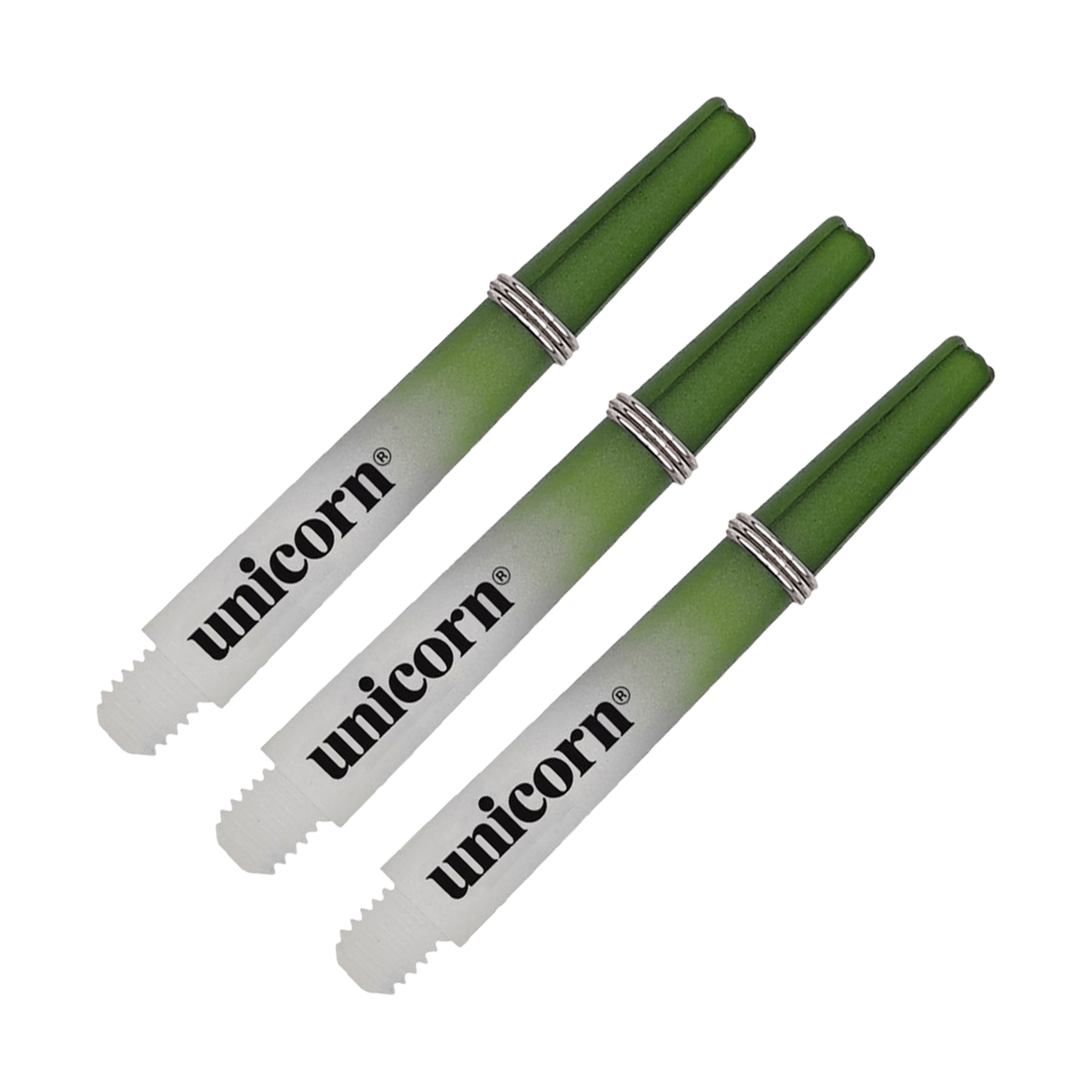 Unicorn Gripper 3 Two Tone Short (34.4 mm) Nylon Dart Shafts Green Shafts