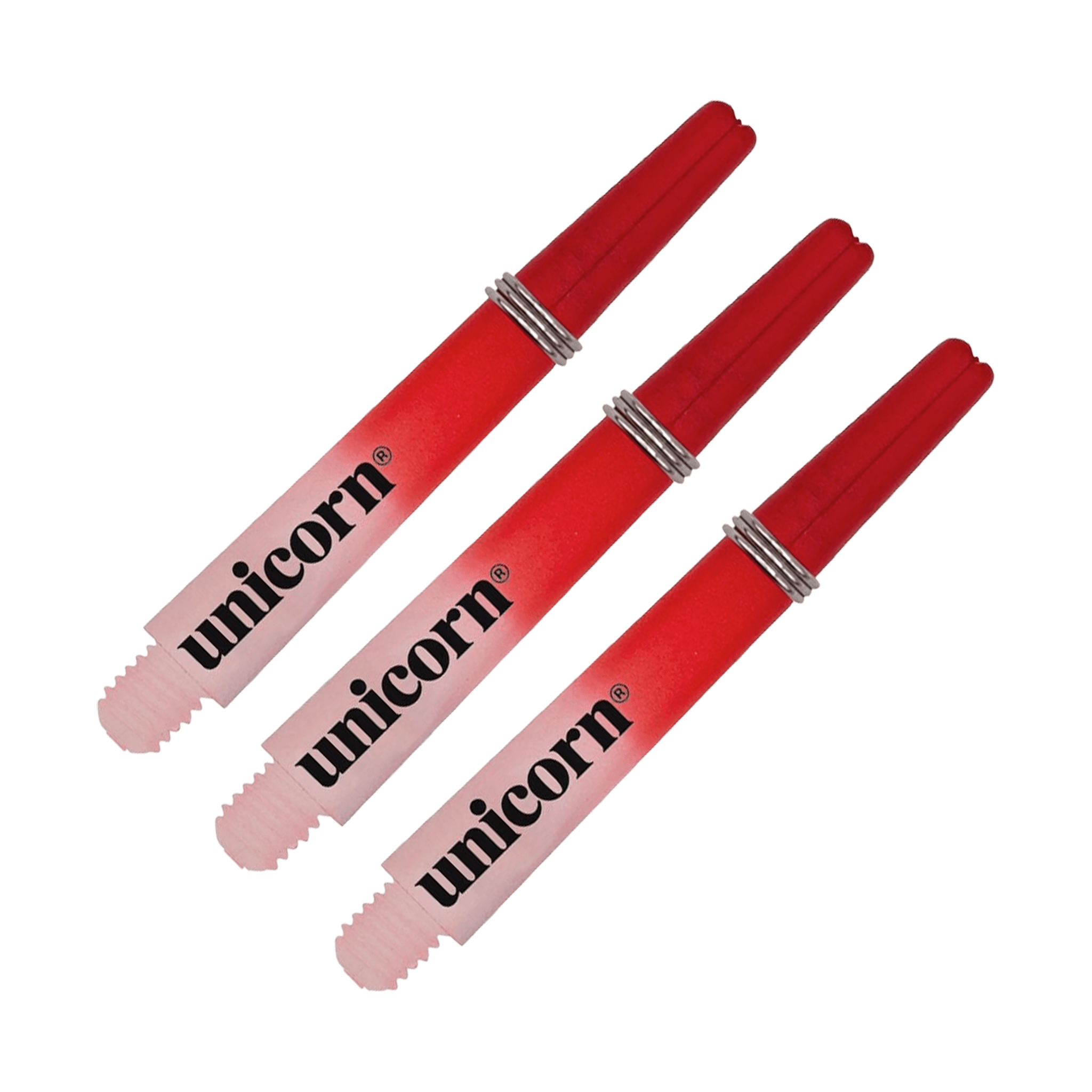 Unicorn Gripper 3 Two Tone Short (34.4 mm) Nylon Dart Shafts Red Shafts