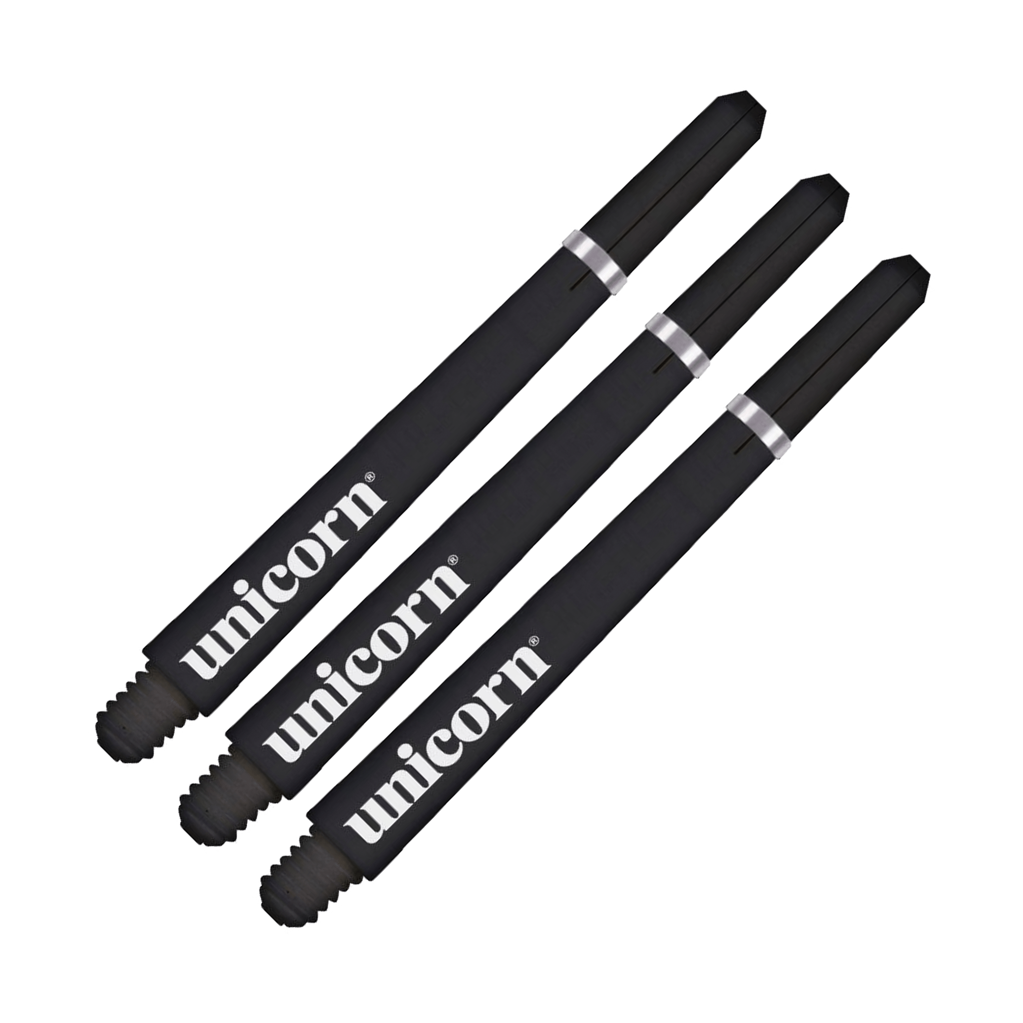 Unicorn Gripper 4 Polycarbonate Dart Shafts Black / Long (47mm ) Shafts