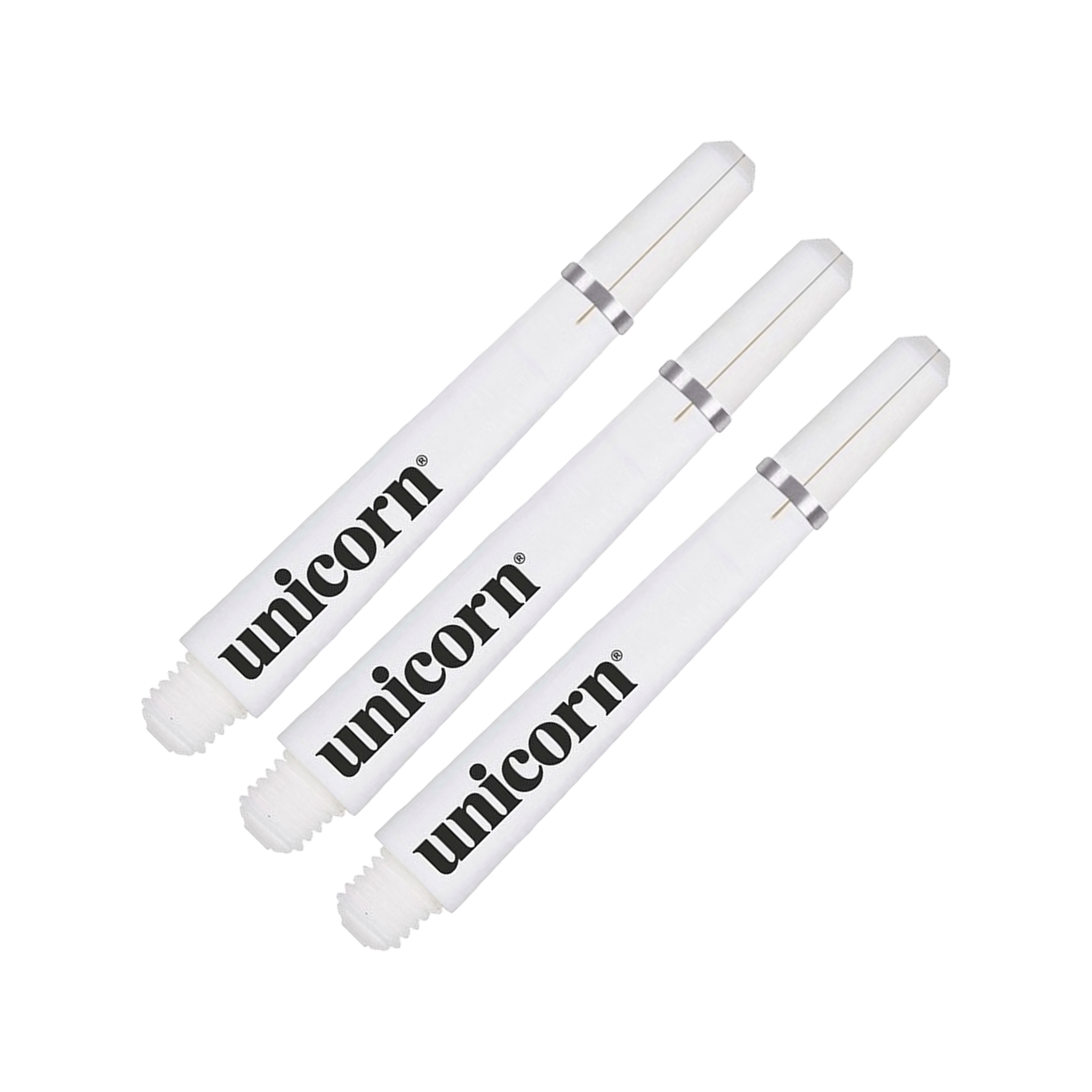Unicorn Gripper 4 Polycarbonate Dart Shafts White / Medium (41mm ) Shafts