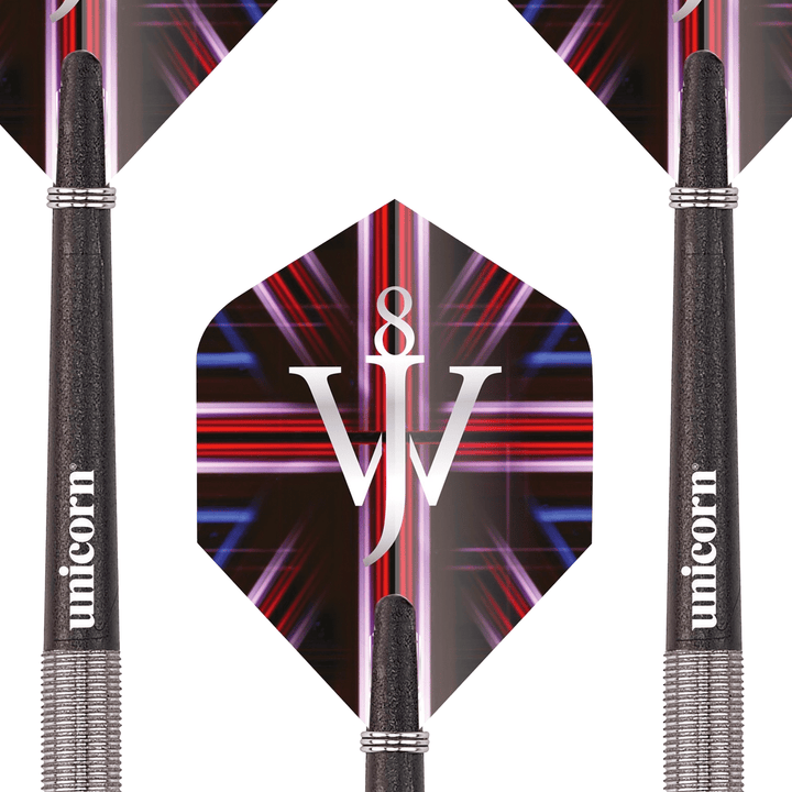 Unicorn James Wade Premier Phase 2 Steel Tip Darts - 90% Tungsten - 20 Grams Darts