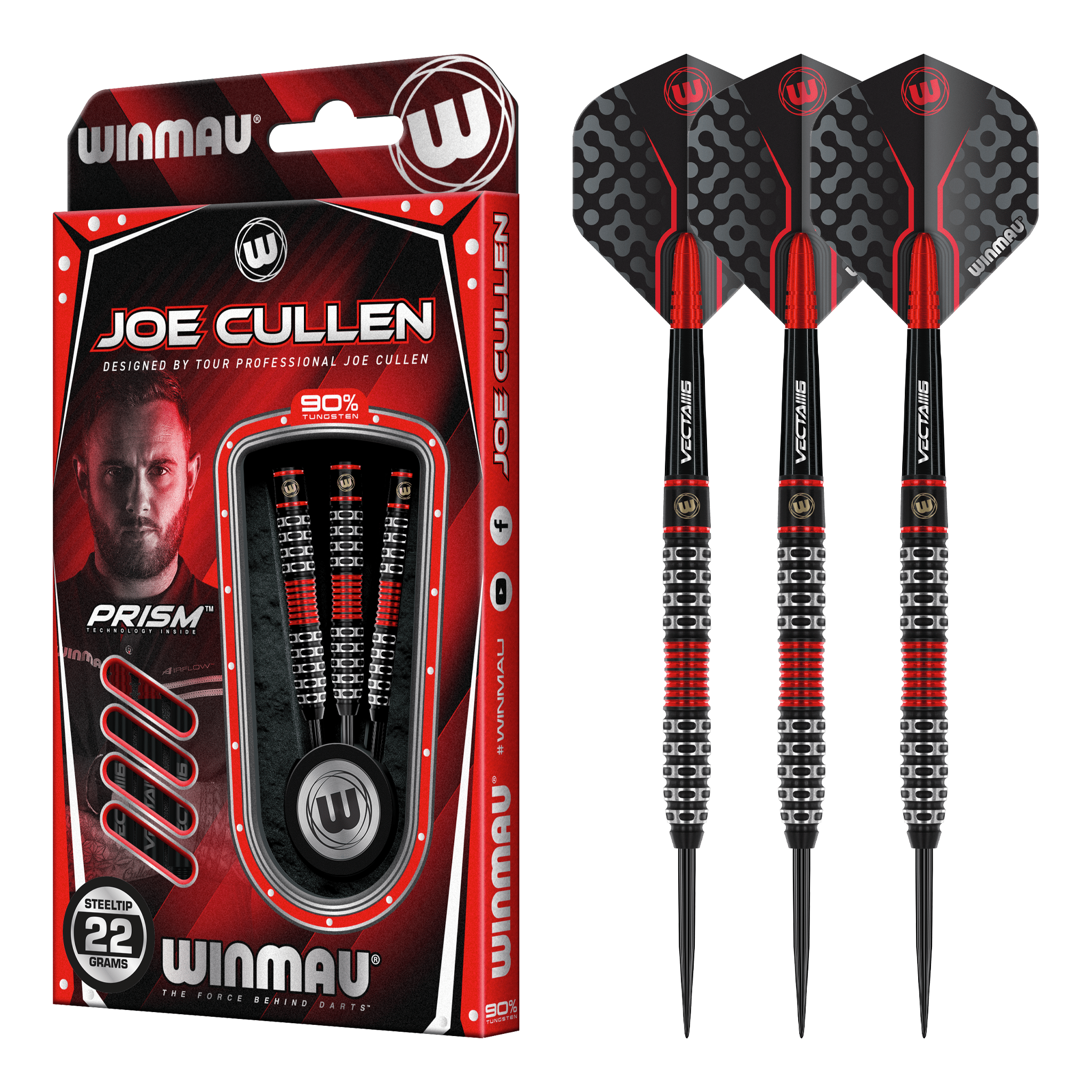 Unicorn Joe Cullen Special Edition - 90% Tungsten Steel Tip Darts 22 Grams Darts