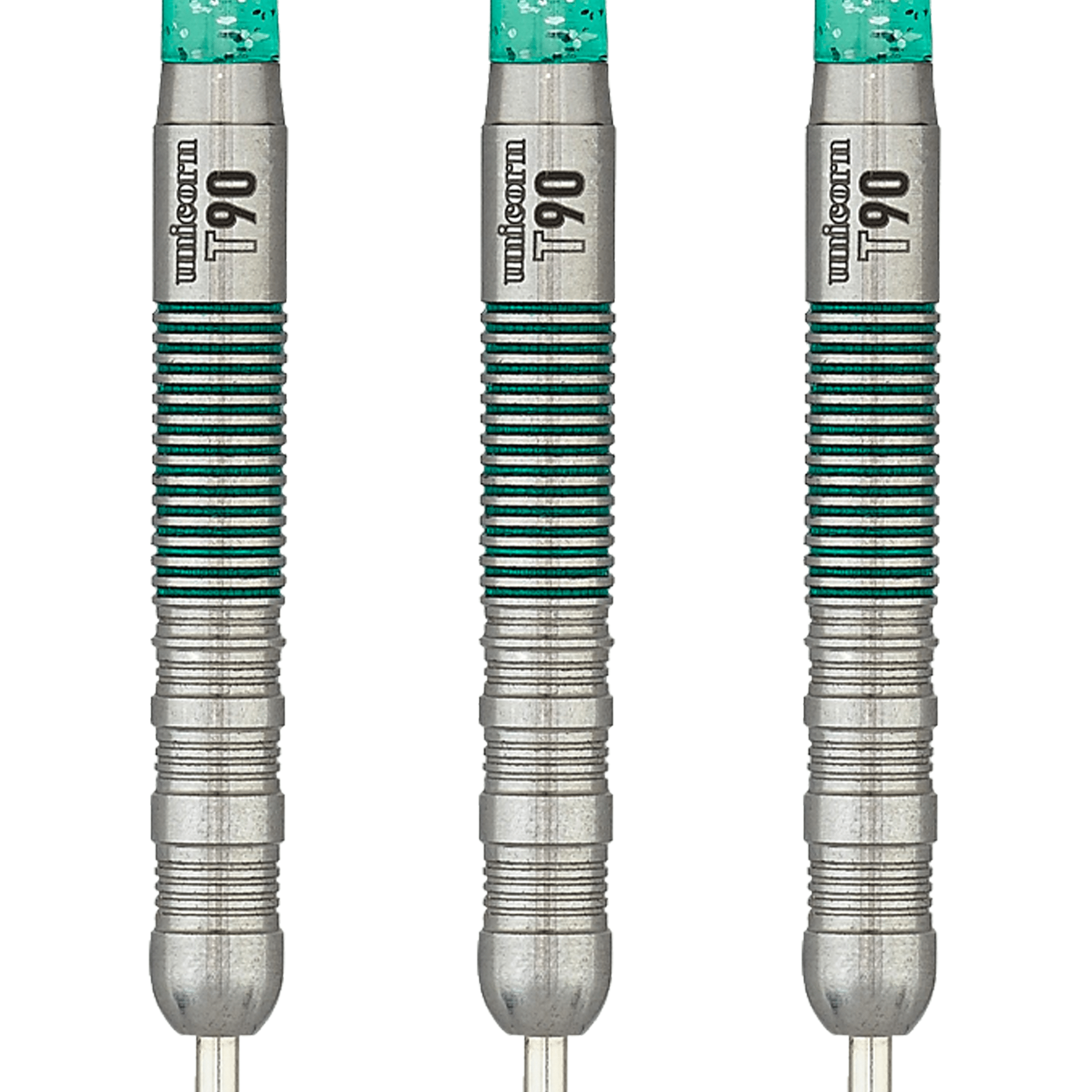 Unicorn T90 Core XL Green Type 1 Steel Tip Darts - 90% Tungsten - 21 Grams Darts