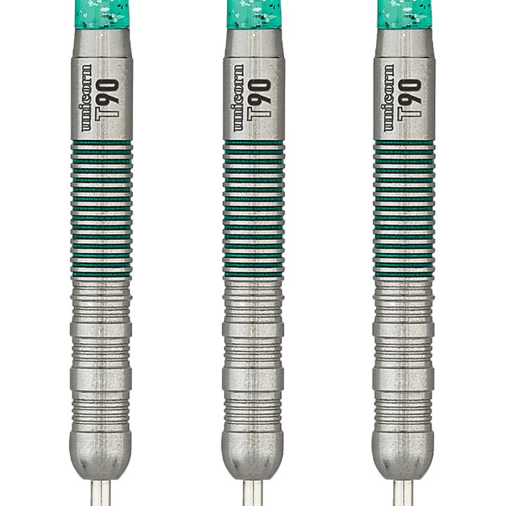 Unicorn T90 Core XL Green Type 1 Steel Tip Darts - 90% Tungsten - 21 Grams Darts