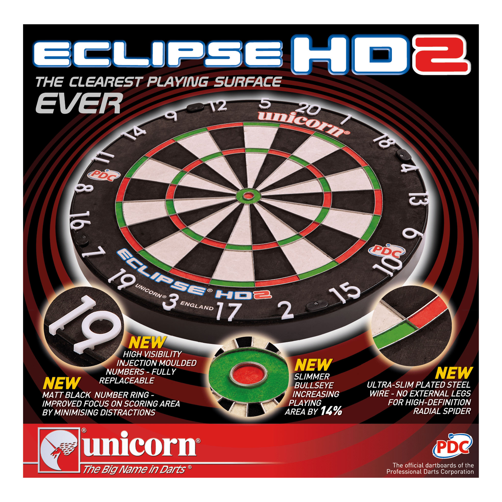 Unicorn Unicorn Eclipse HD2 Dart Board Boards