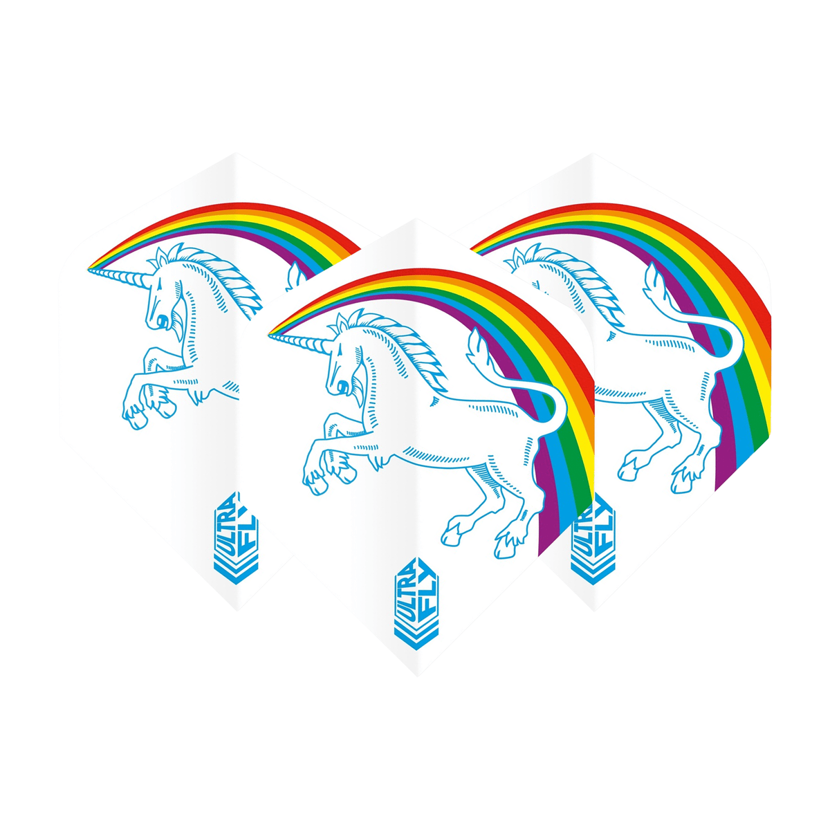 Buy Unicorn Rainbow Ultrafly 100 Dart Flights from Darts Online