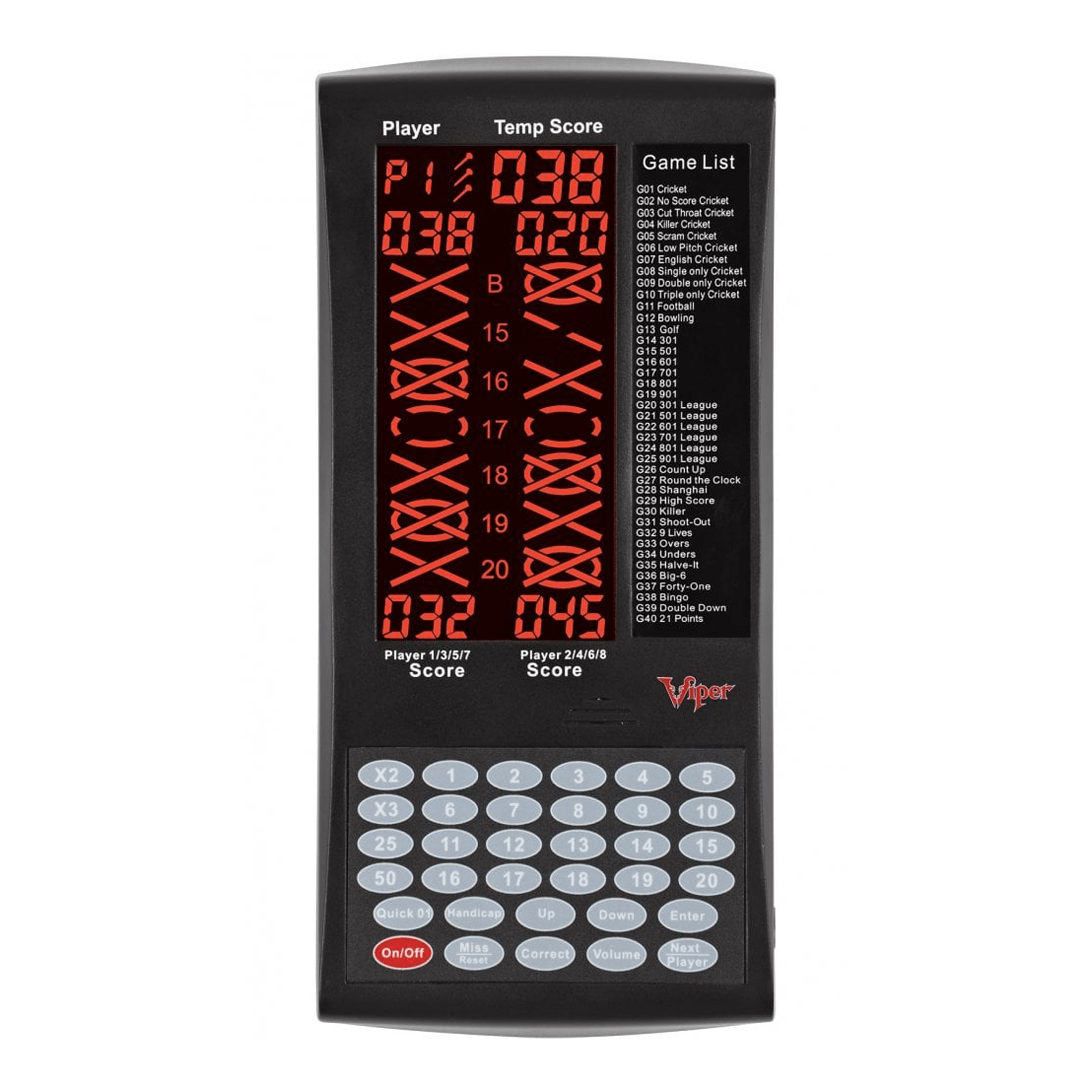 Buy Viper ProScore Touchpad Electronic Scorer from Darts Online