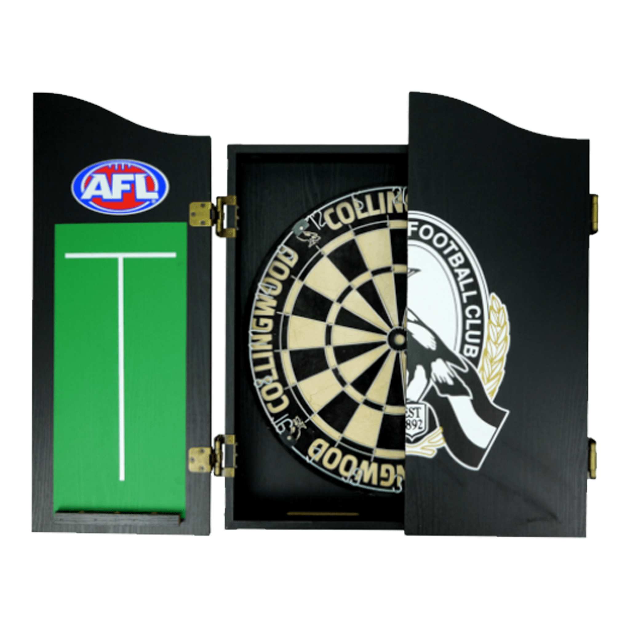 Winmau AFL Dartboard, Cabinet & Darts - Complete Darts Set Boards