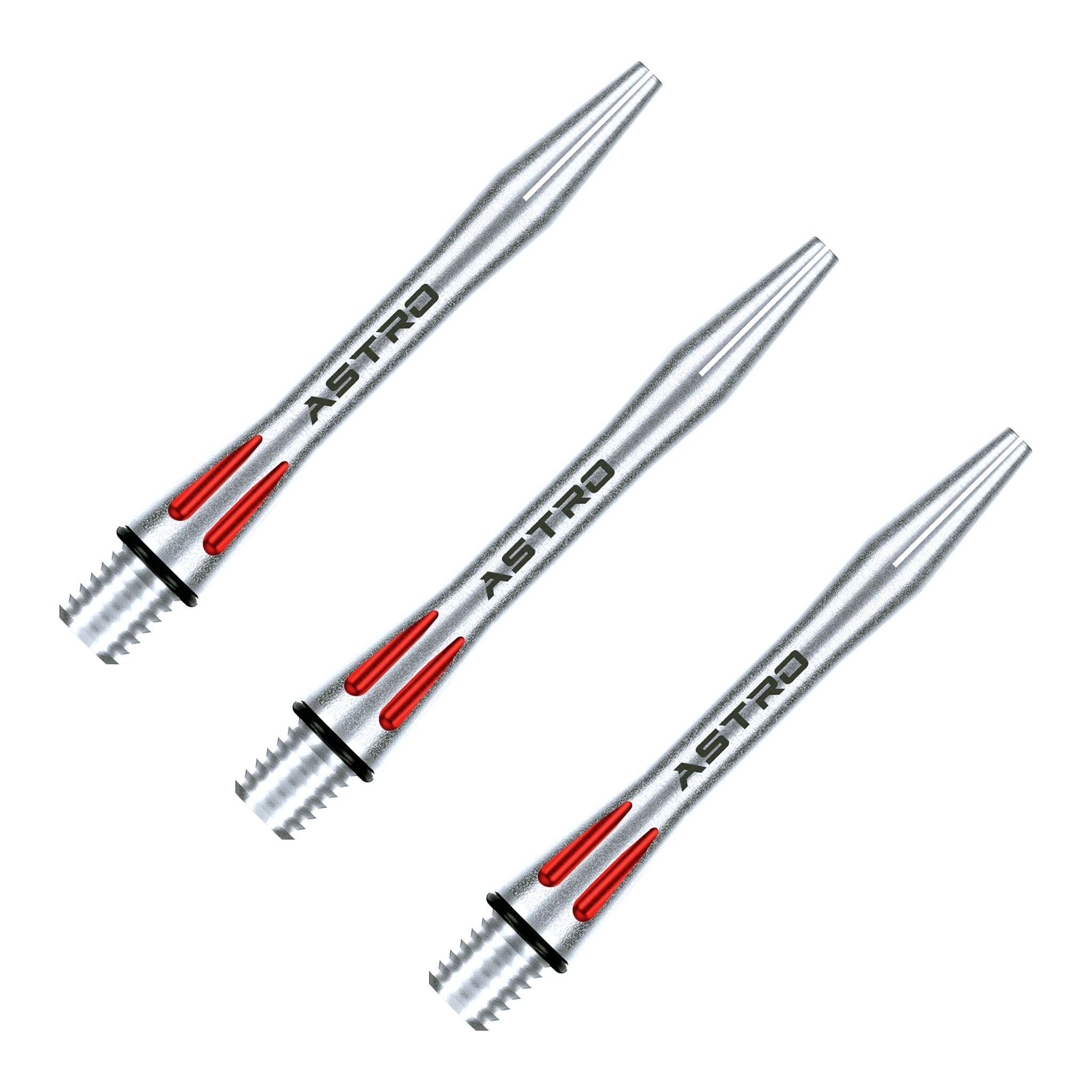 Winmau Astro - Aluminium Dart Shafts Intermediate (41mm) / Red Shafts