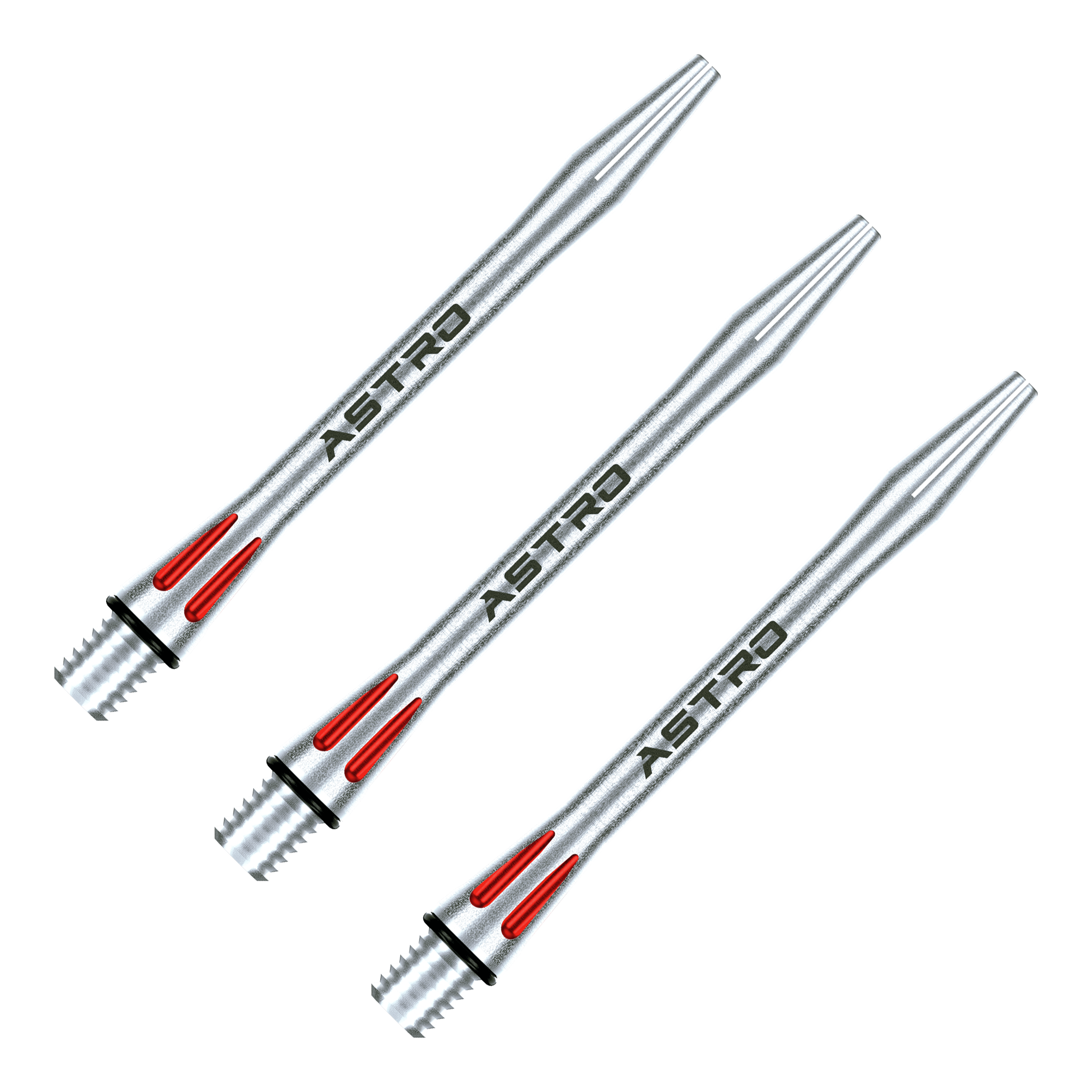Winmau Astro - Aluminium Dart Shafts Medium (46mm) / Red Shafts