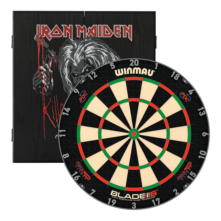 Winmau Blade 6 Dartboard & Rock Legends Cabinet Bundle Blade 6 Triple Core / Killers Boards
