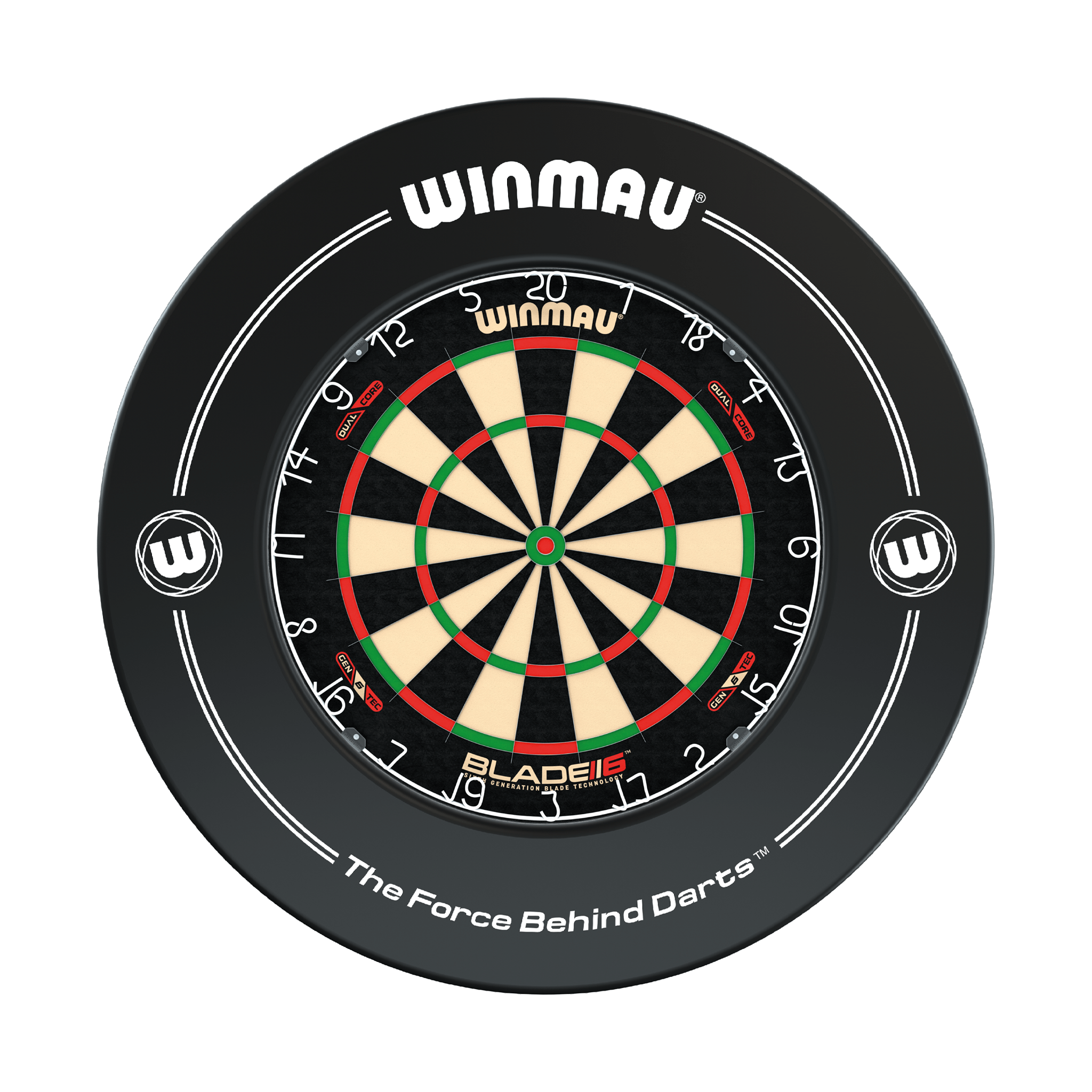 Winmau Blade 6 Dartboard & Surround Bundle Blade 6 Dual Core / Black Boards