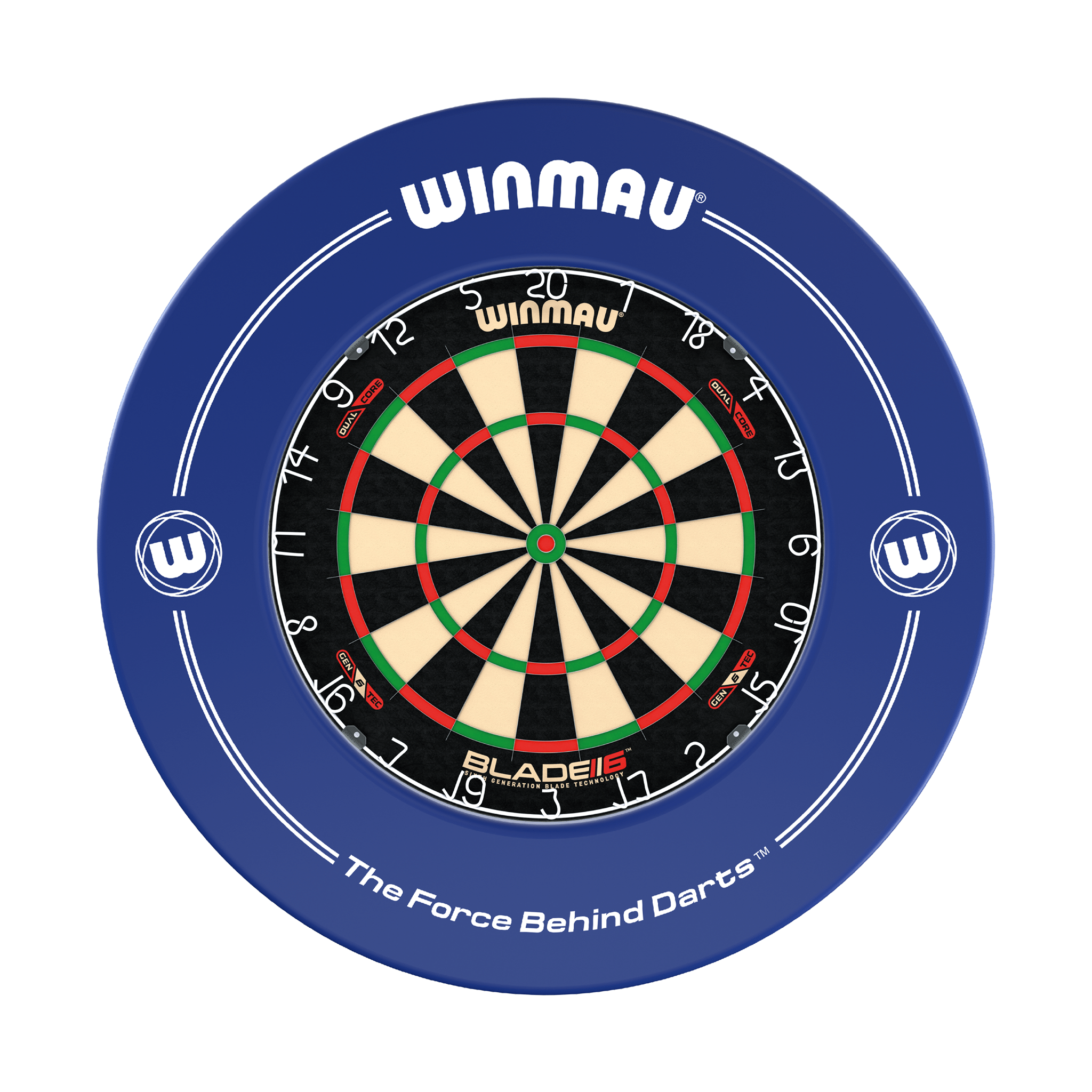 Winmau Blade 6 Dartboard & Surround Bundle Blade 6 Dual Core / Blue Boards