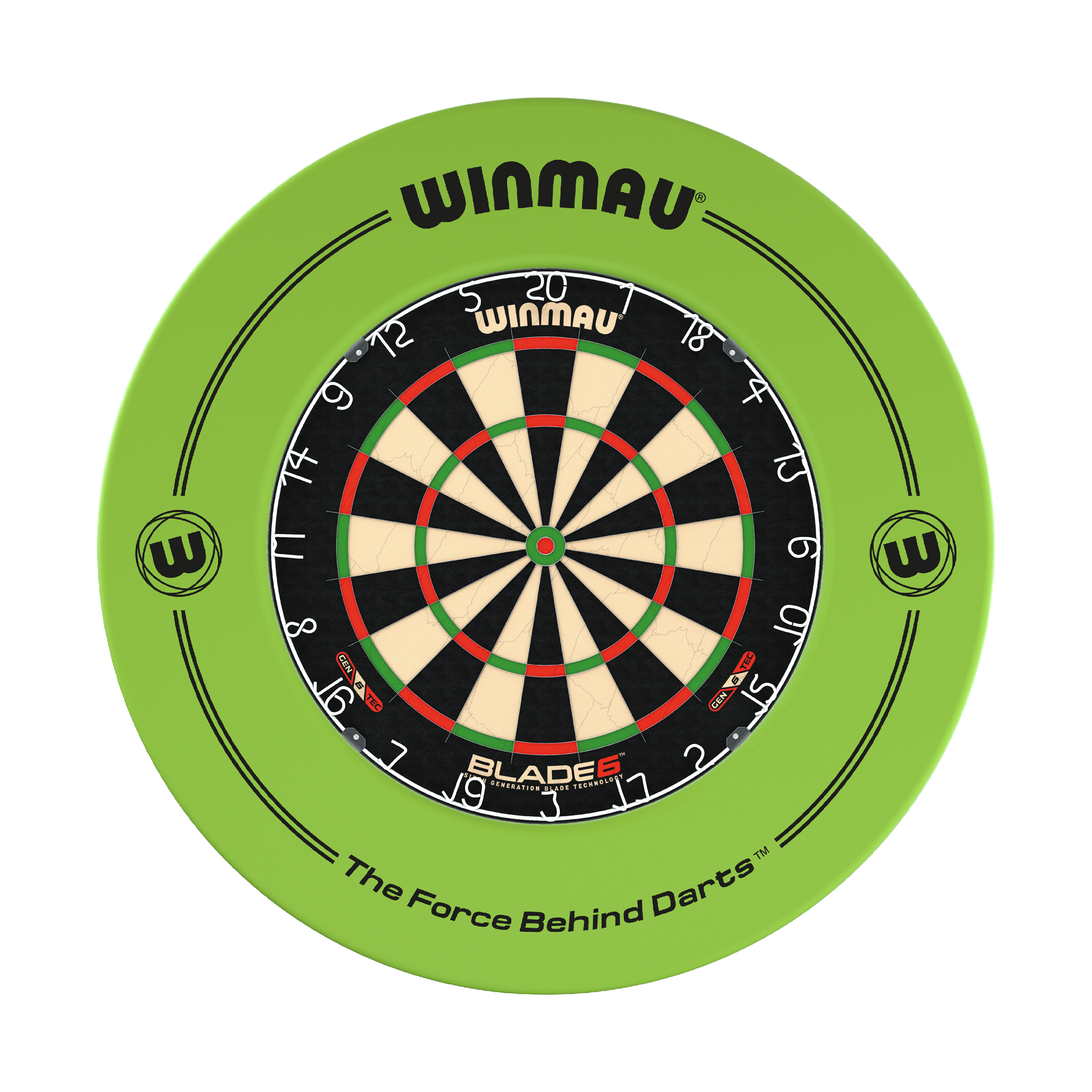 Winmau Blade 6 Dartboard & Surround Bundle Blade 6 / Green Boards
