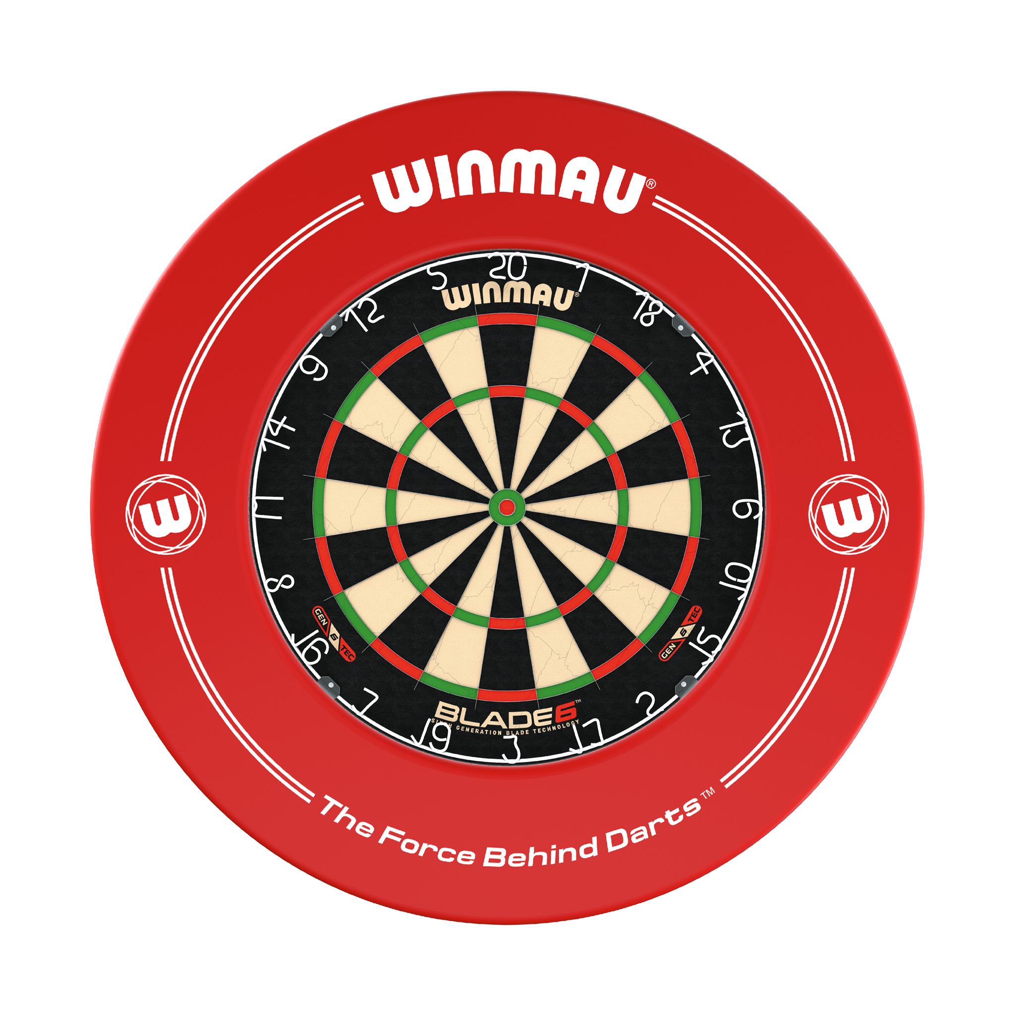 Winmau Blade 6 Dartboard & Surround Bundle Blade 6 / Red Boards