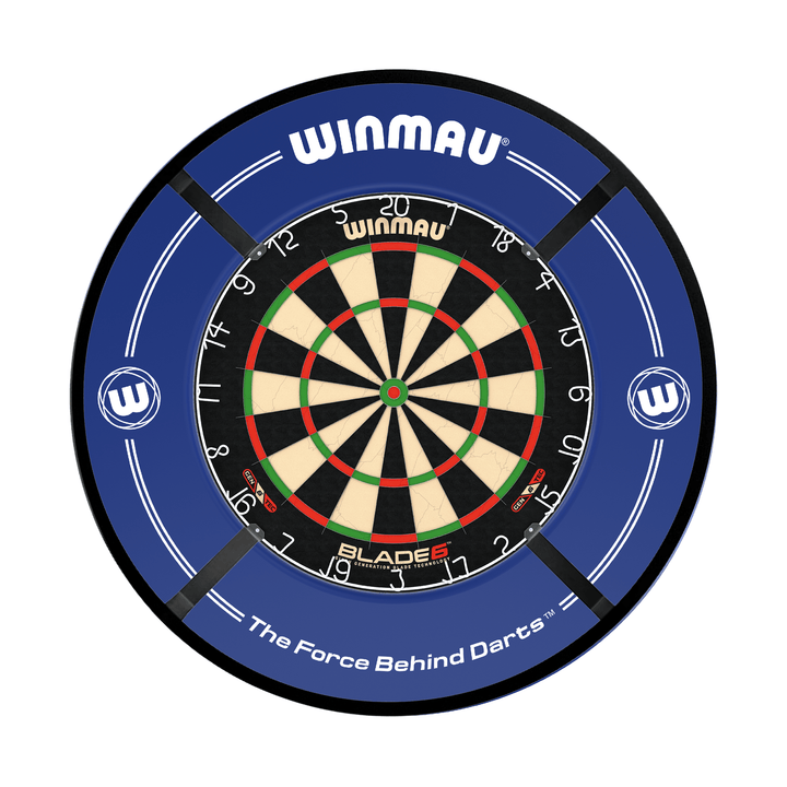 Winmau Blade 6 Dartboard, Surround & Light Bundle Blade 6 / Blue / Target Corona Vision Boards