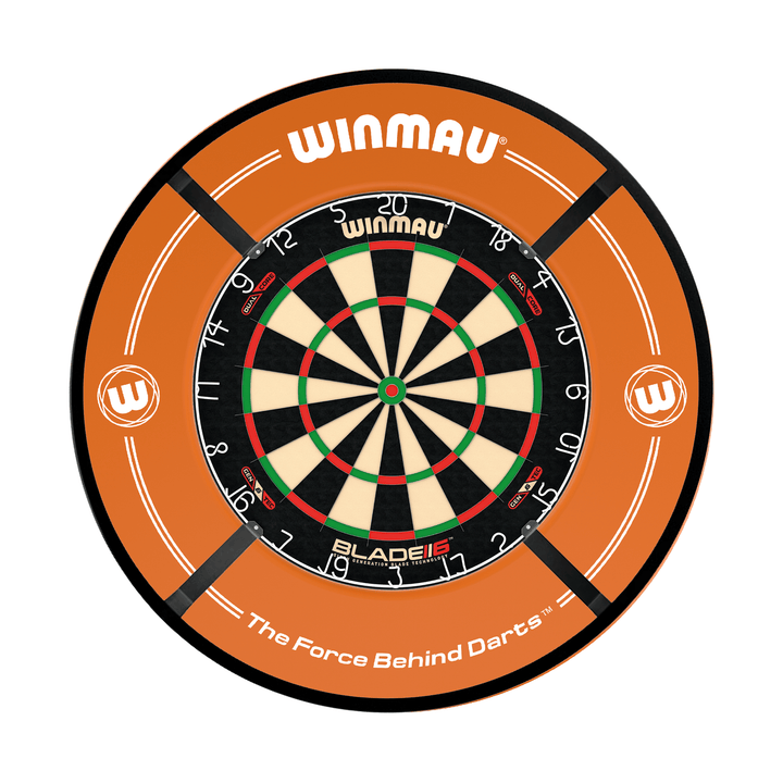 Winmau Blade 6 Dartboard, Surround & Light Bundle Blade 6 Dual Core / Orange / Target Corona Vision Boards