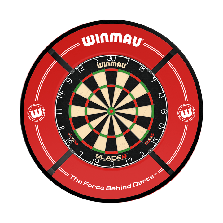 Winmau Blade 6 Dartboard, Surround & Light Bundle Blade 6 / Red / Target Corona Vision Boards