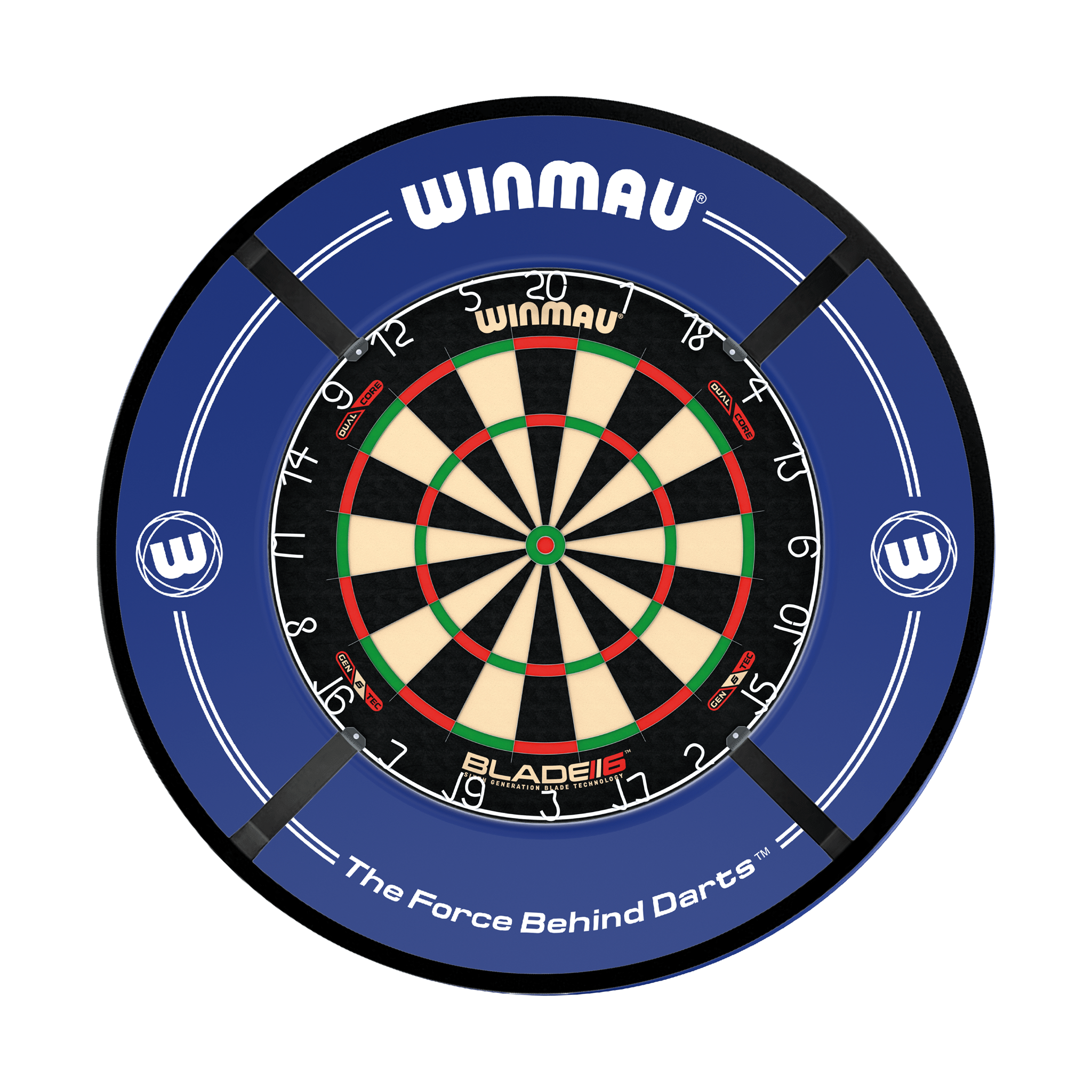 Winmau Blade 6 Dartboard, Surround & Light Bundle Boards
