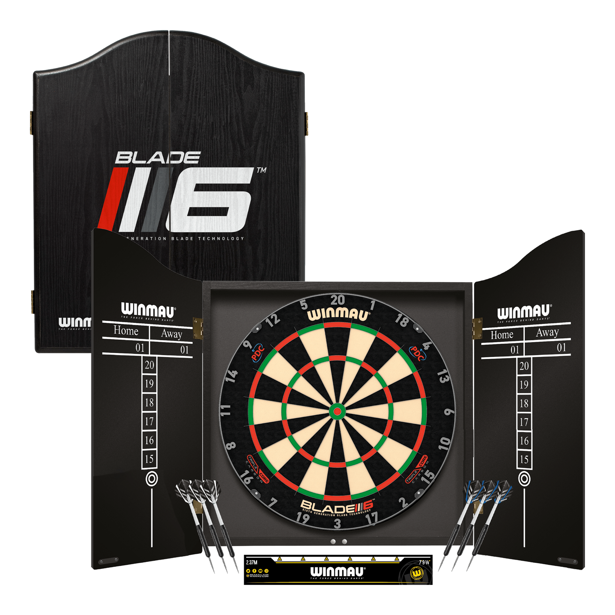 Winmau Blade 6 Professional Darts Set - Complete Darts Set Blade 6 Triple Core / Blade 6 Boards
