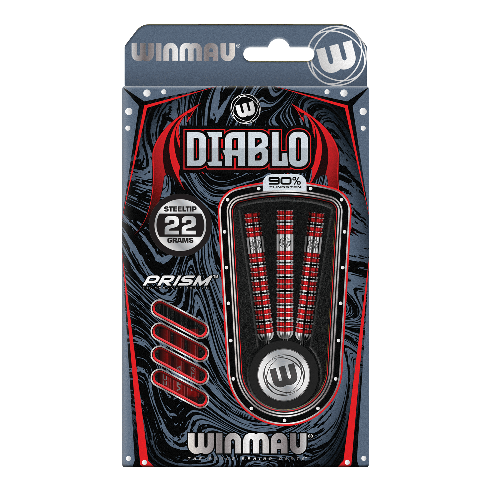 Winmau Diablo Parallel Barrel - 90% Tungsten Steel Tip Darts Darts
