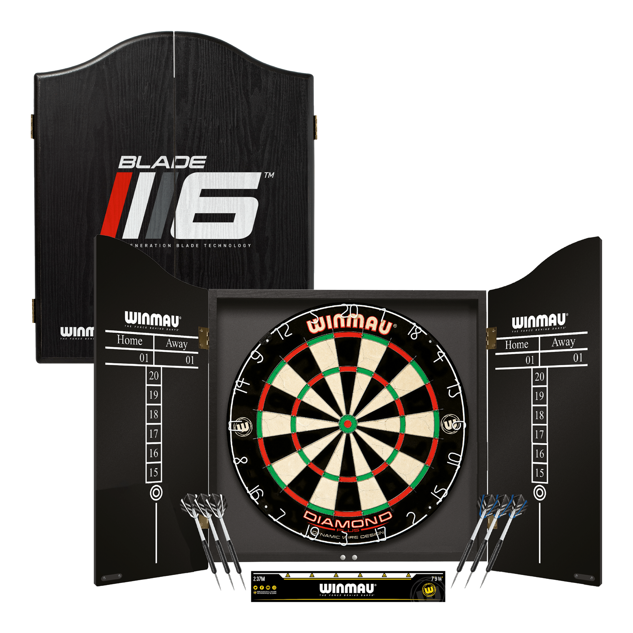 Winmau Diamond Plus Professional Darts Set - Complete Darts Set Diamond Plus / Blade 6 Boards