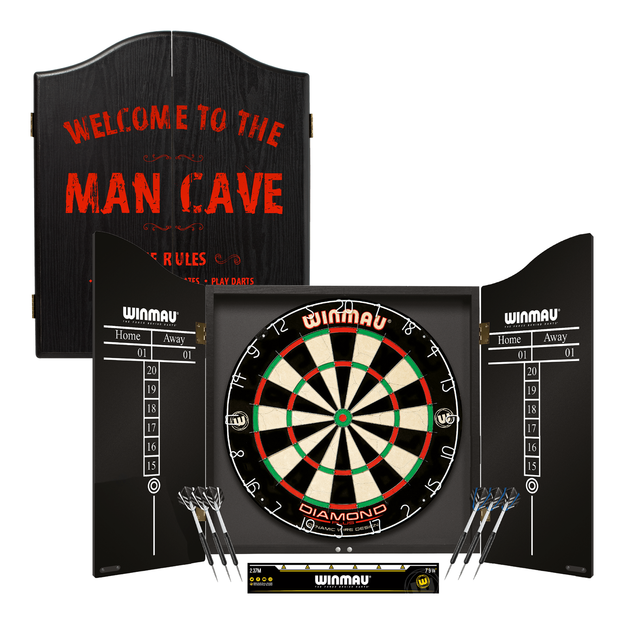 Winmau Diamond Plus Professional Darts Set - Complete Darts Set Diamond Plus / Man Cave Boards