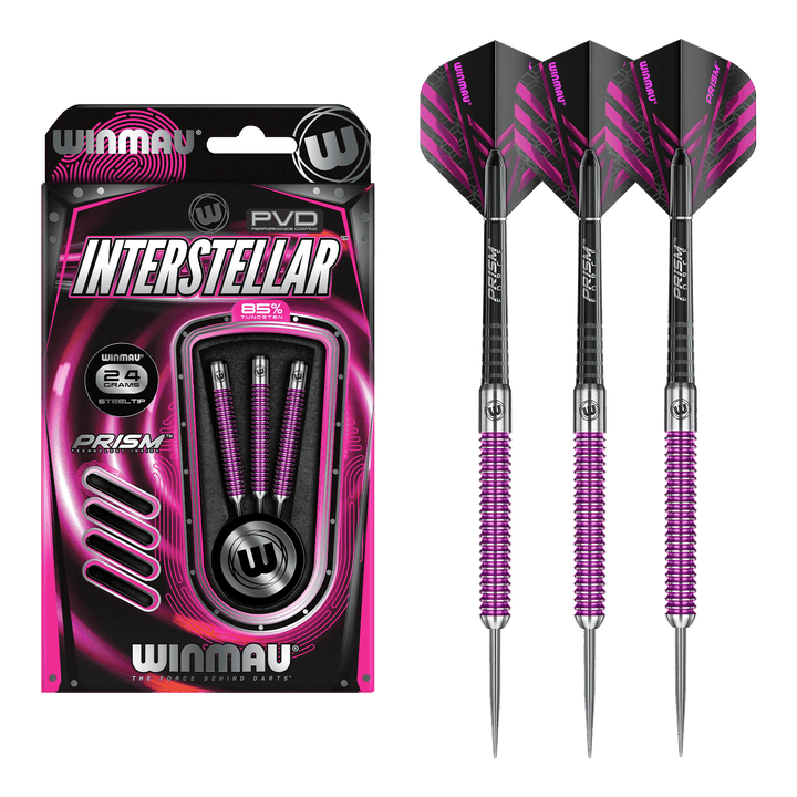 Winmau Interstellar Steel Tip Darts - 85% Tungsten - 24 Grams Darts