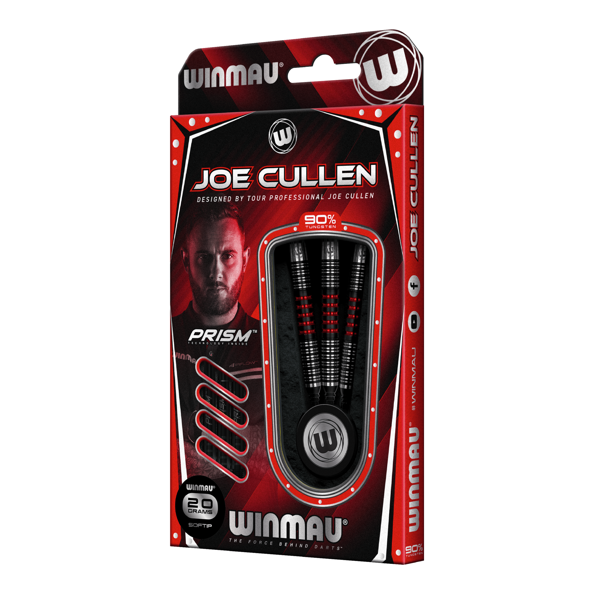 Winmau Joe Cullen - 90% Tungsten Soft Tip Darts Darts