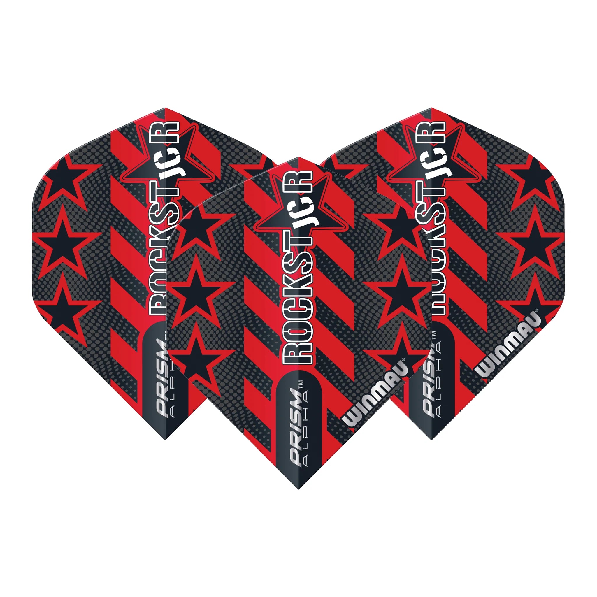 Winmau Joe Cullen - Prism Alpha Dart Flights Standard / Black / Red Flights