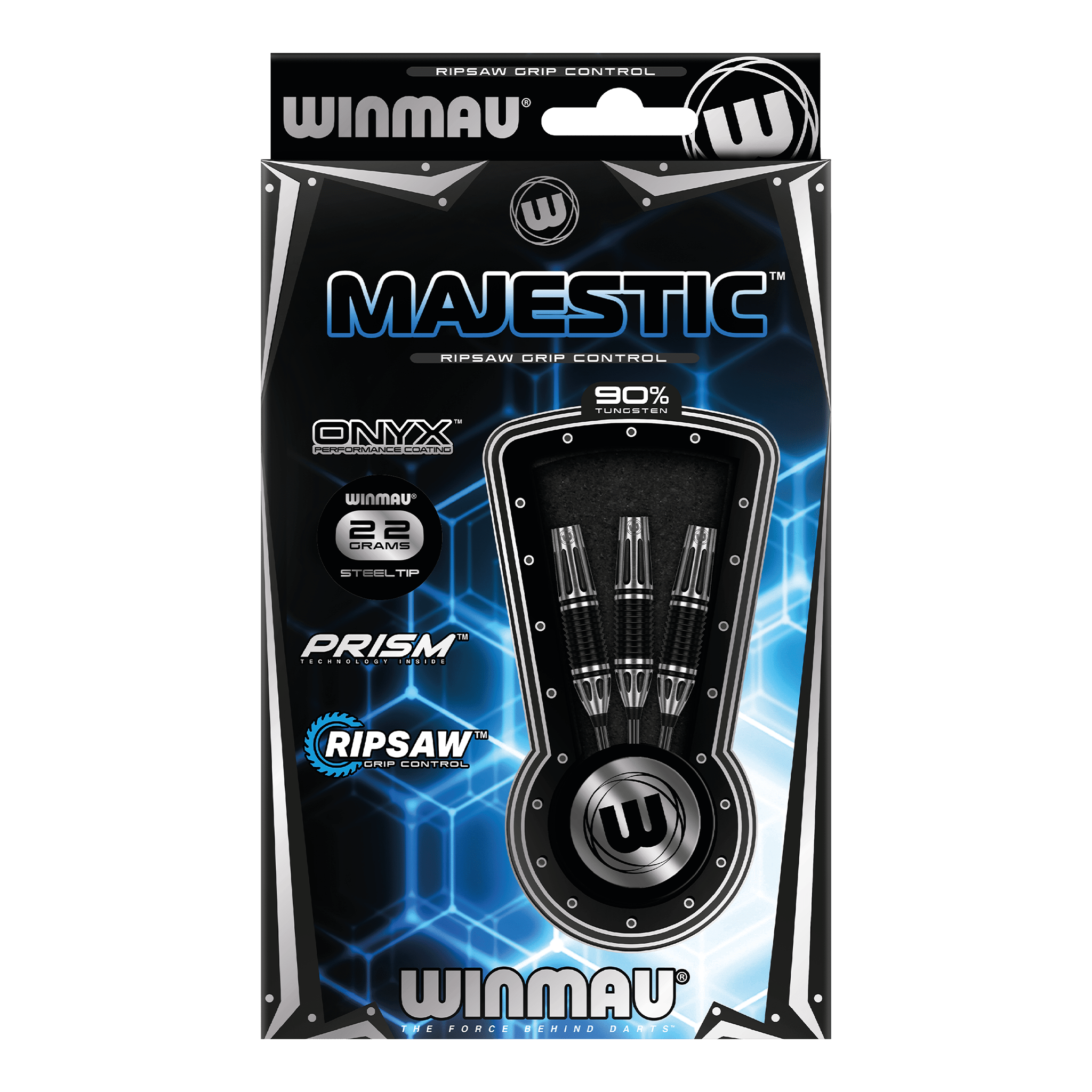 Winmau Majestic Steel Tip Darts - 90% Tungsten - 22 Grams Darts