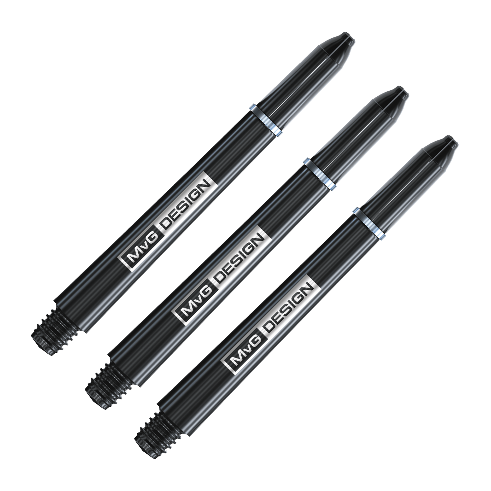 Winmau Michael Van Gerwen Signature Nylon Dart Shafts Black / Medium (46mm) Shafts