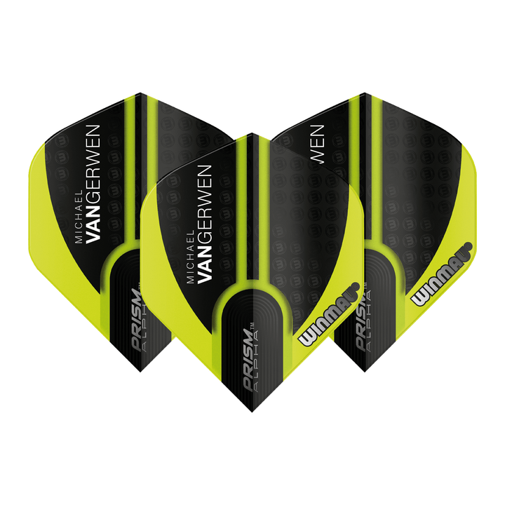 Winmau MVG Prism Alpha Standard Dart Flights Green Flights