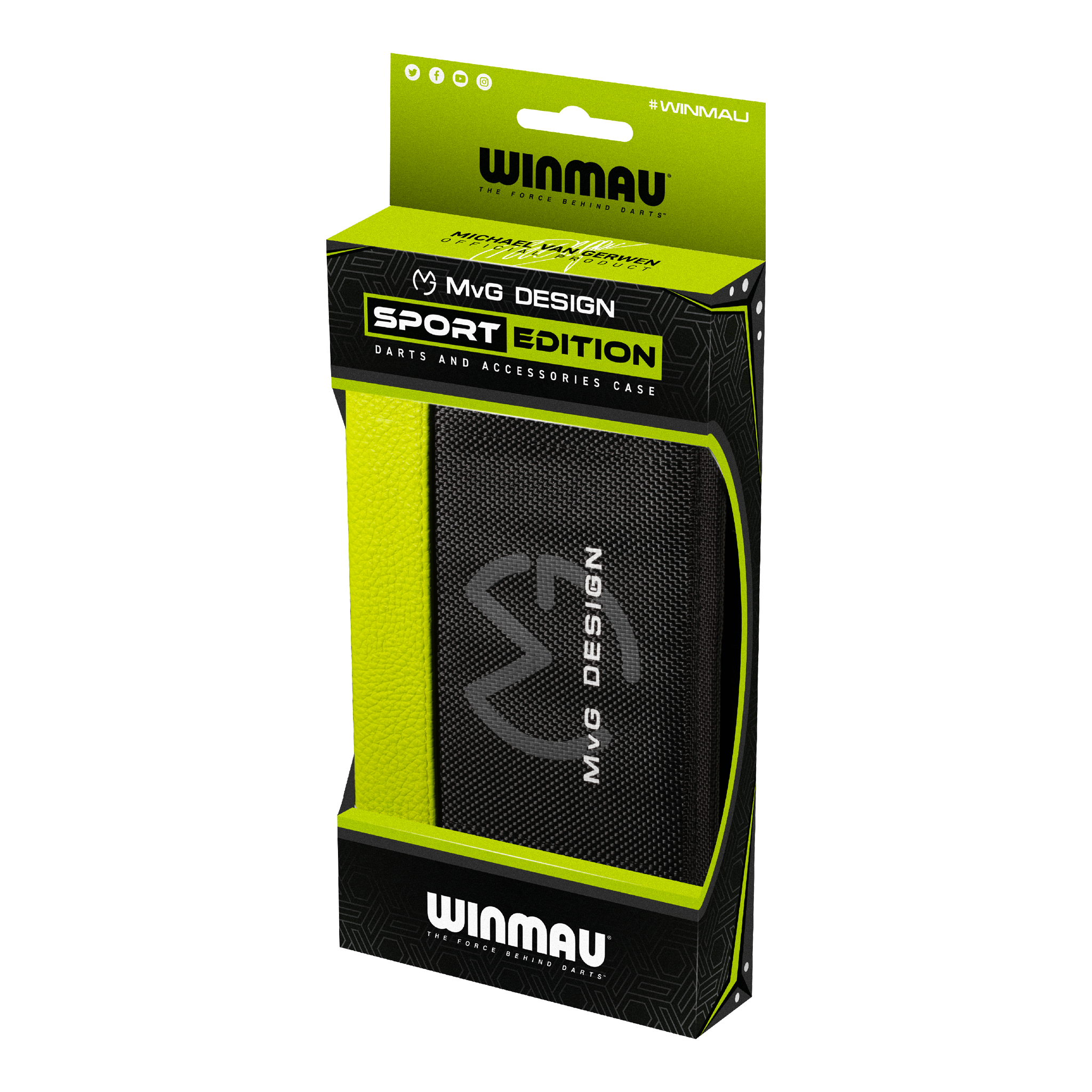 Winmau MVG Sport Edition Darts Case Black/Green Cases