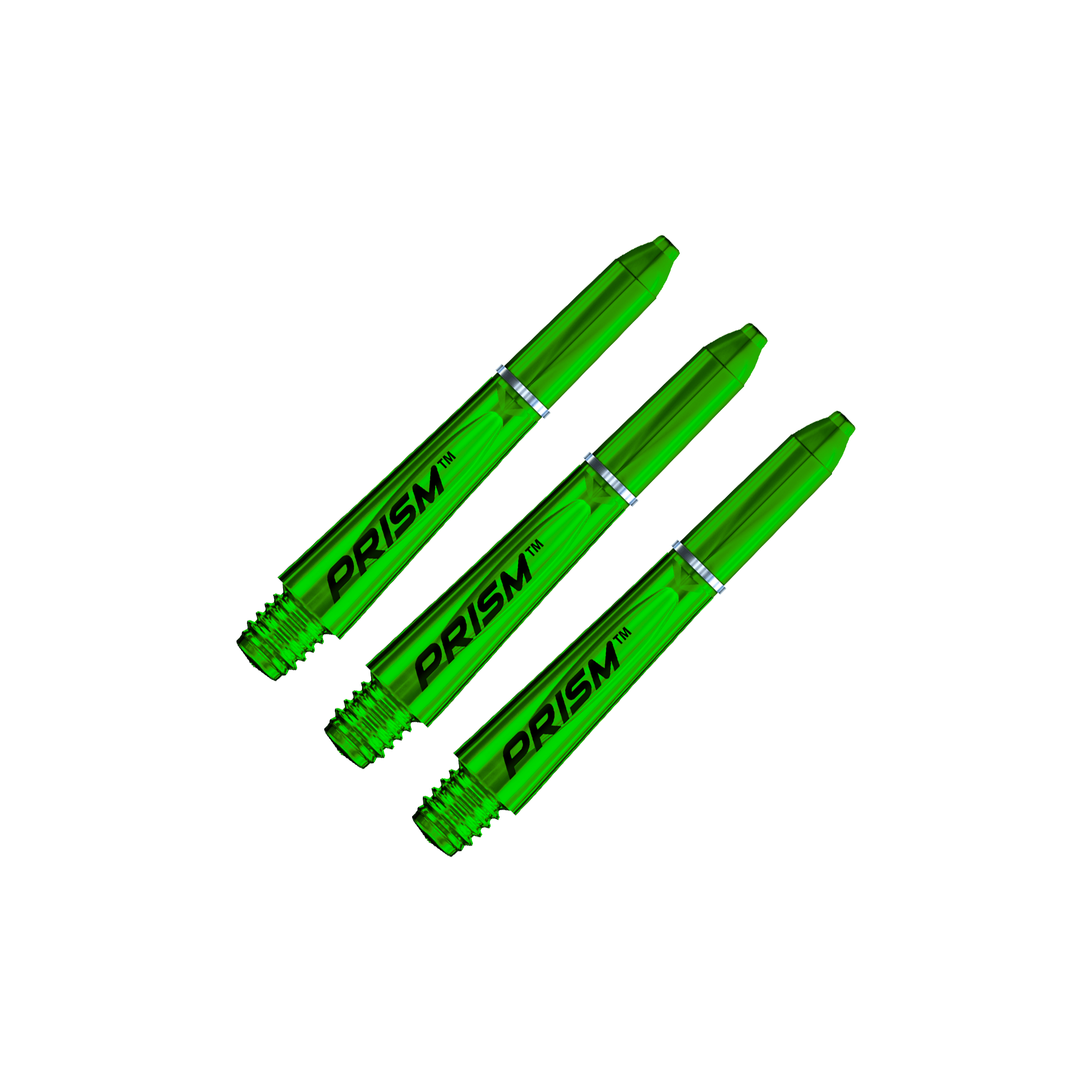 Winmau Prism 1.0 Extra Short (27mm) Polycarbonate Dart Shafts Green Shafts