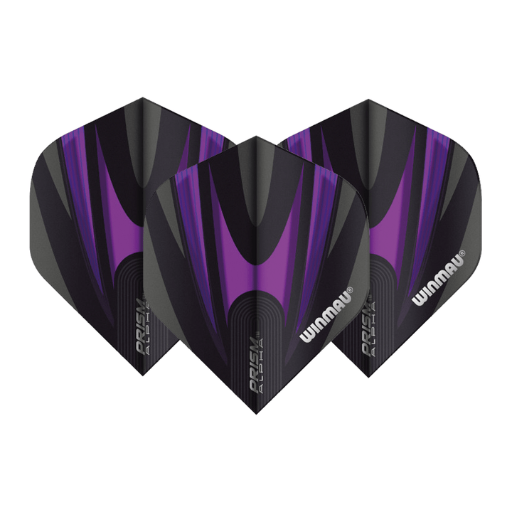 Winmau Prism Alpha Dart Flights Purple / Standard Flights