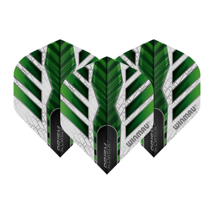 Winmau Prism Alpha White Standard Dart Flights White/Green Flights
