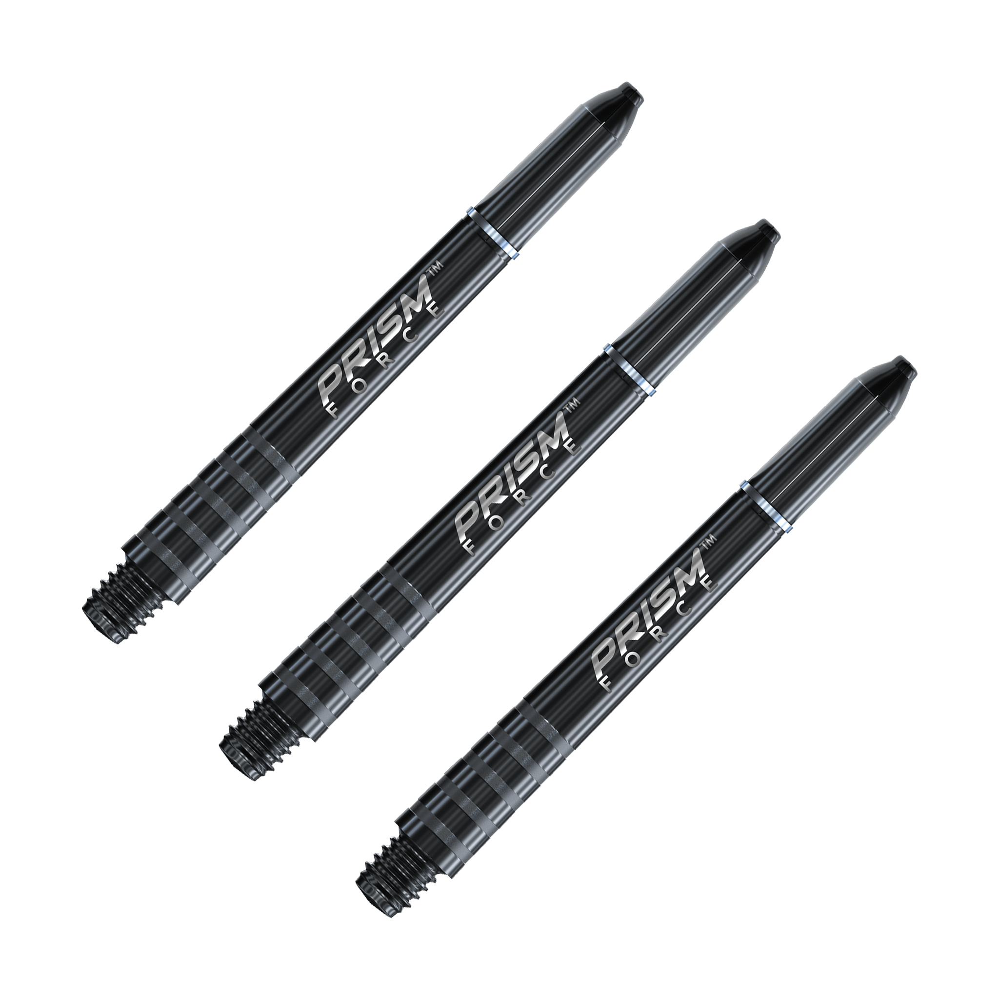 Winmau Prism Force Polycarbonate Dart Shafts Black / Intermediate (41mm) Shafts