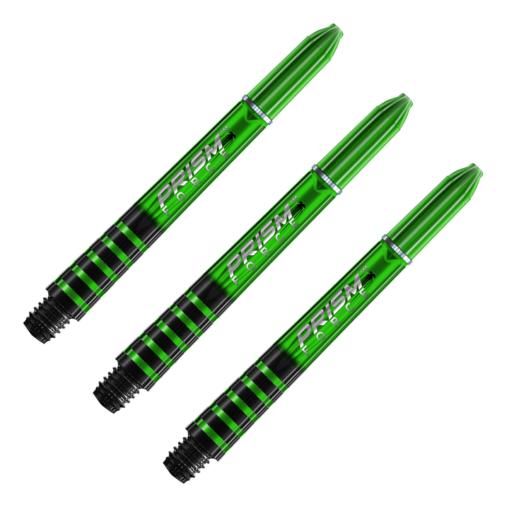 Winmau Prism Force Polycarbonate Dart Shafts Green / Medium (46mm) Shafts