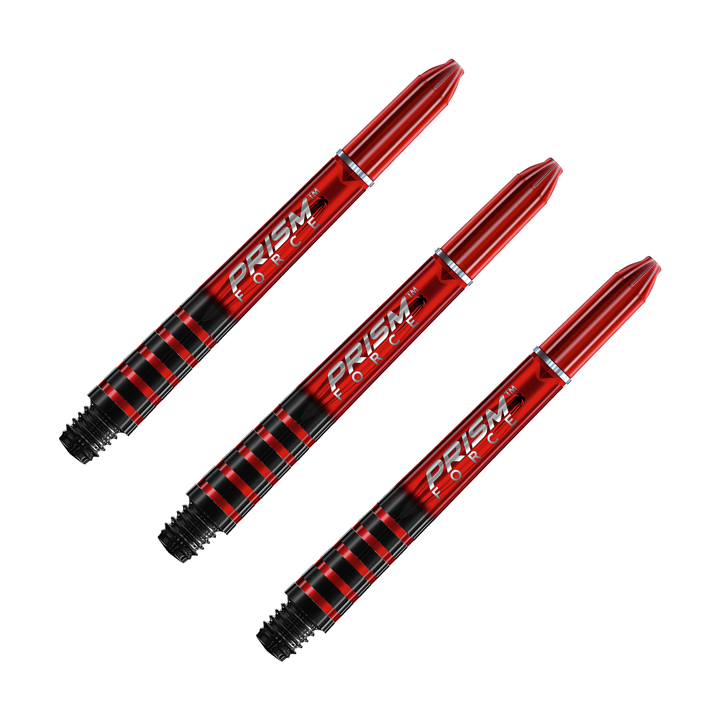 Winmau Prism Force Polycarbonate Dart Shafts Red / Intermediate (41mm) Shafts