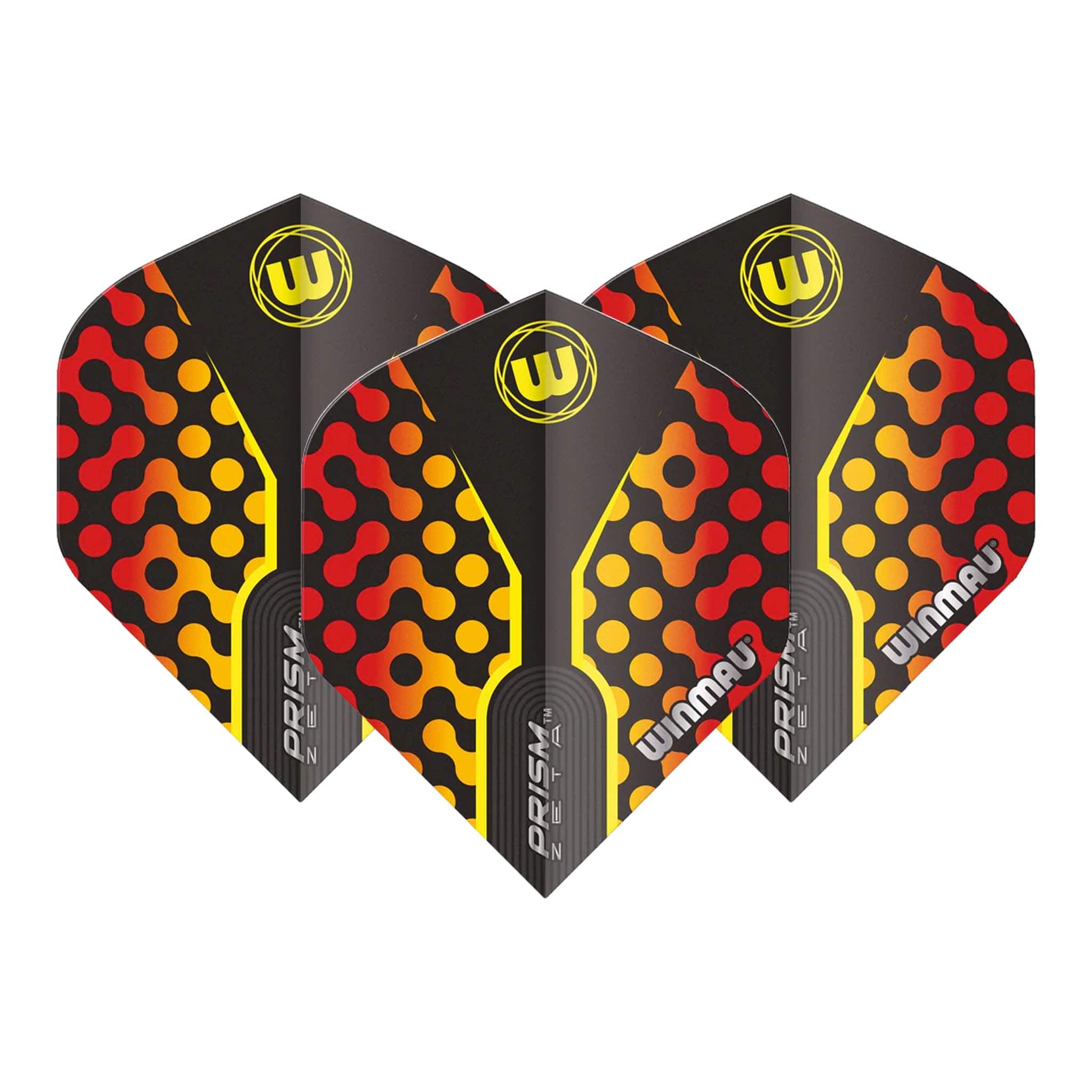Winmau Prism Zeta - Dart Flights Standard / Red Flights