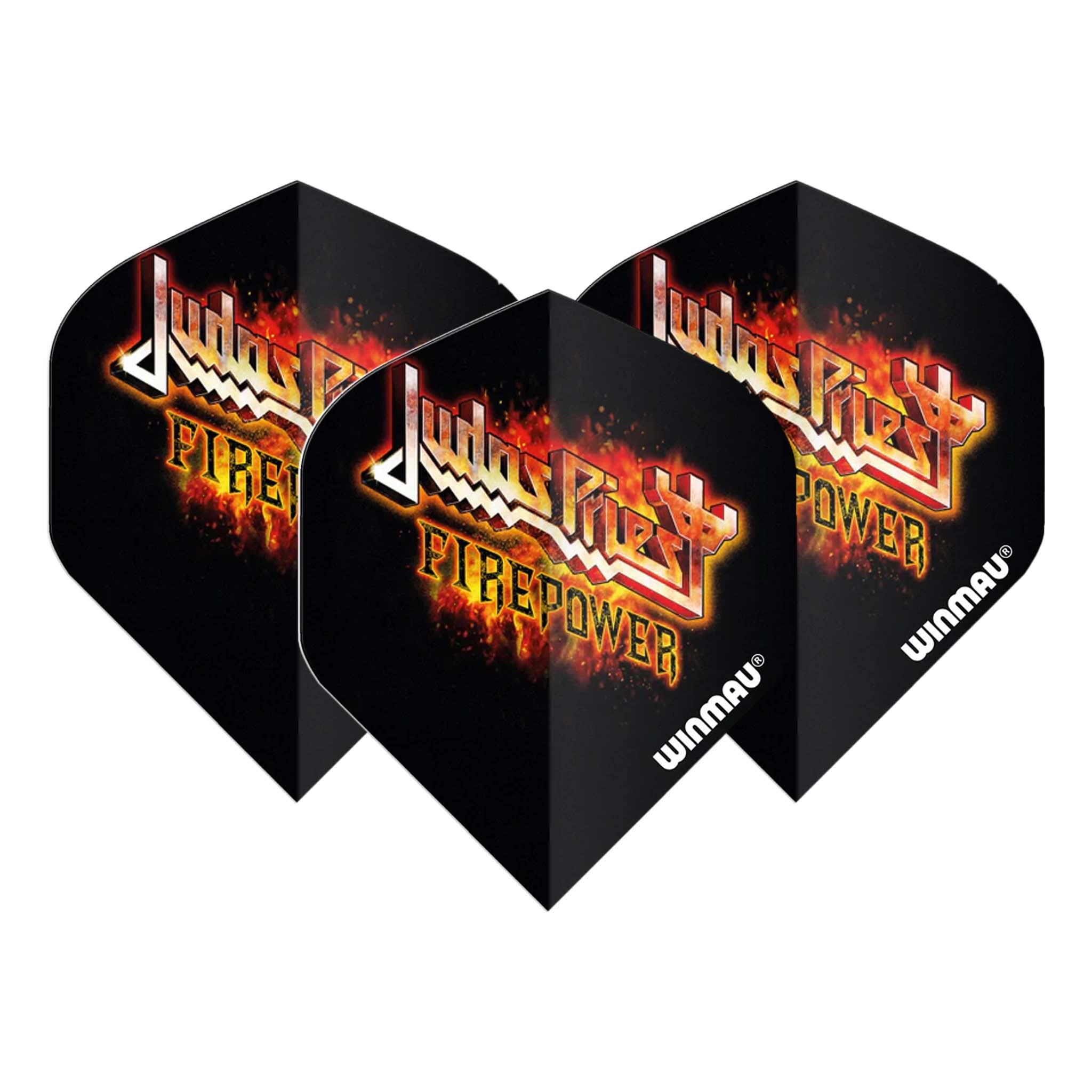 Winmau Rock Legends - Dart Flights Standard / Judas Priest Flaming Logo Flights