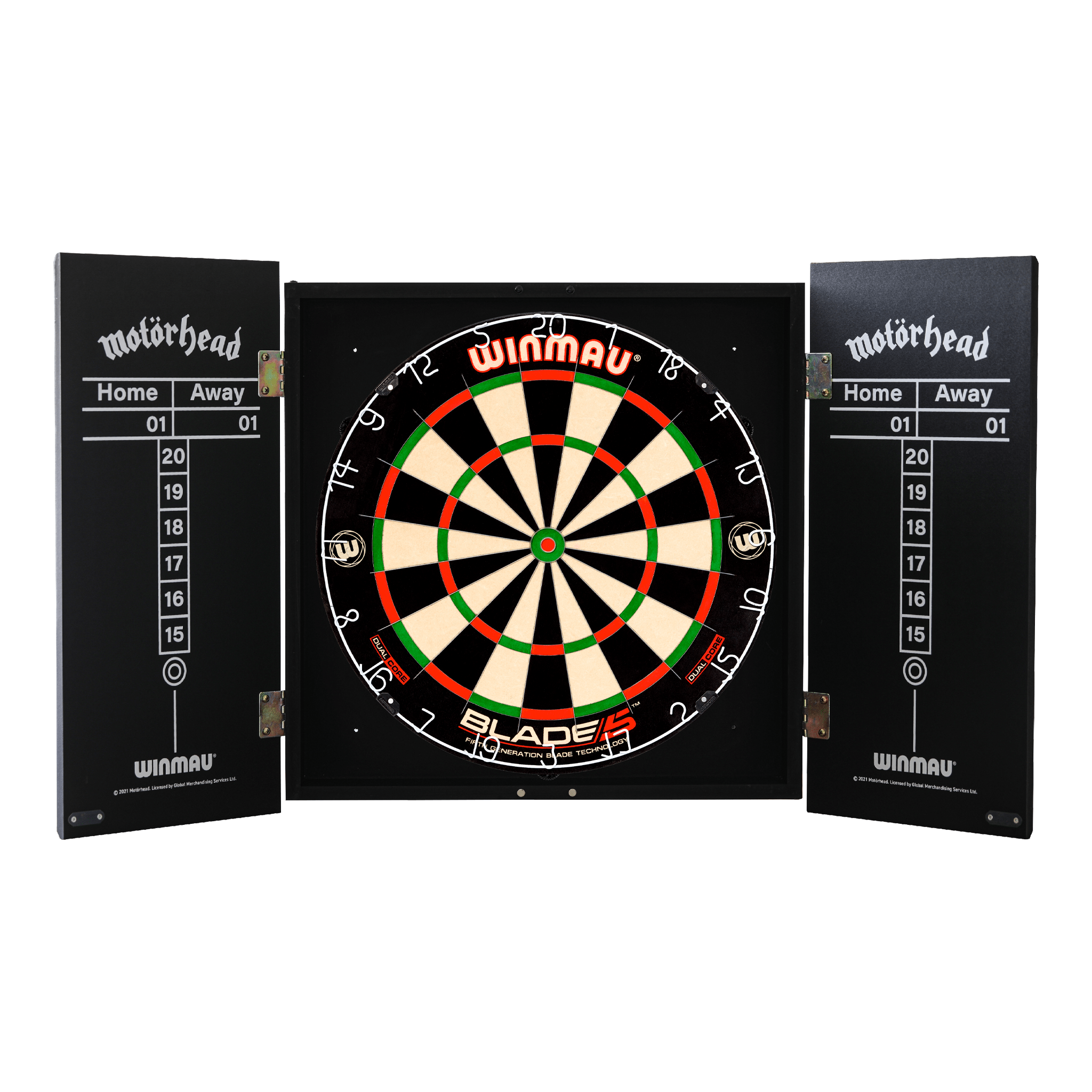 Winmau Rock Legends Dartboard Cabinet Boards